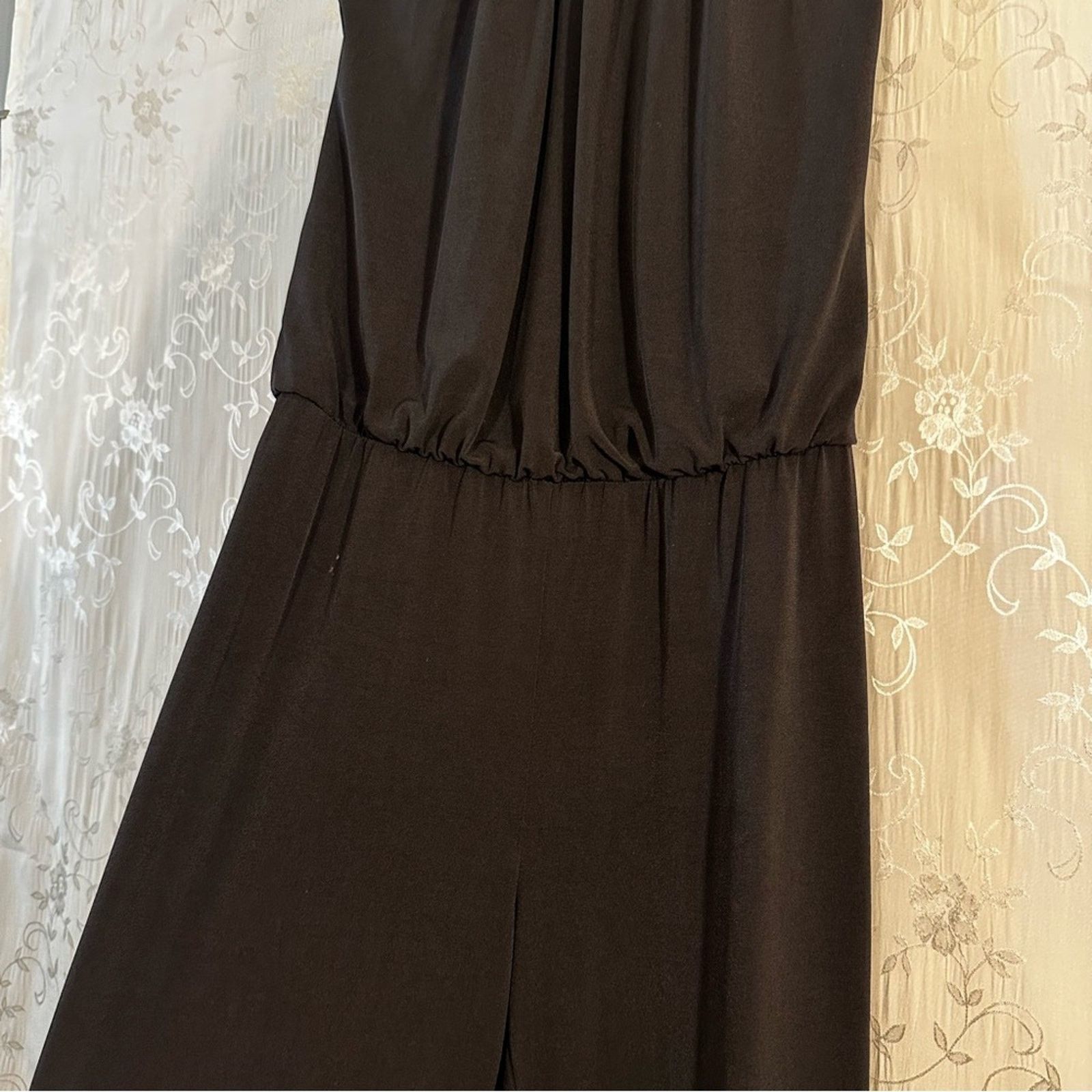 Laundry by Shelli Segal Laundry By Shelli Segal Black Halter Jumpsuit Size 2 Size 26" / US 2 / IT 38 - 8 Thumbnail