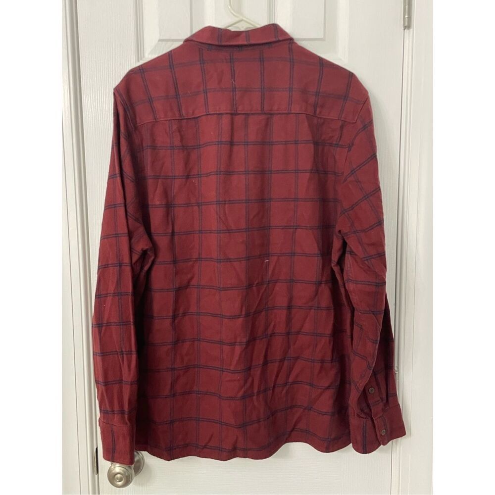 Madewell Madewell Women’s Perfect Fit Button-Up Plaid Shirt Red Navy Size L / US 10 / IT 46 - 2 Thumbnail