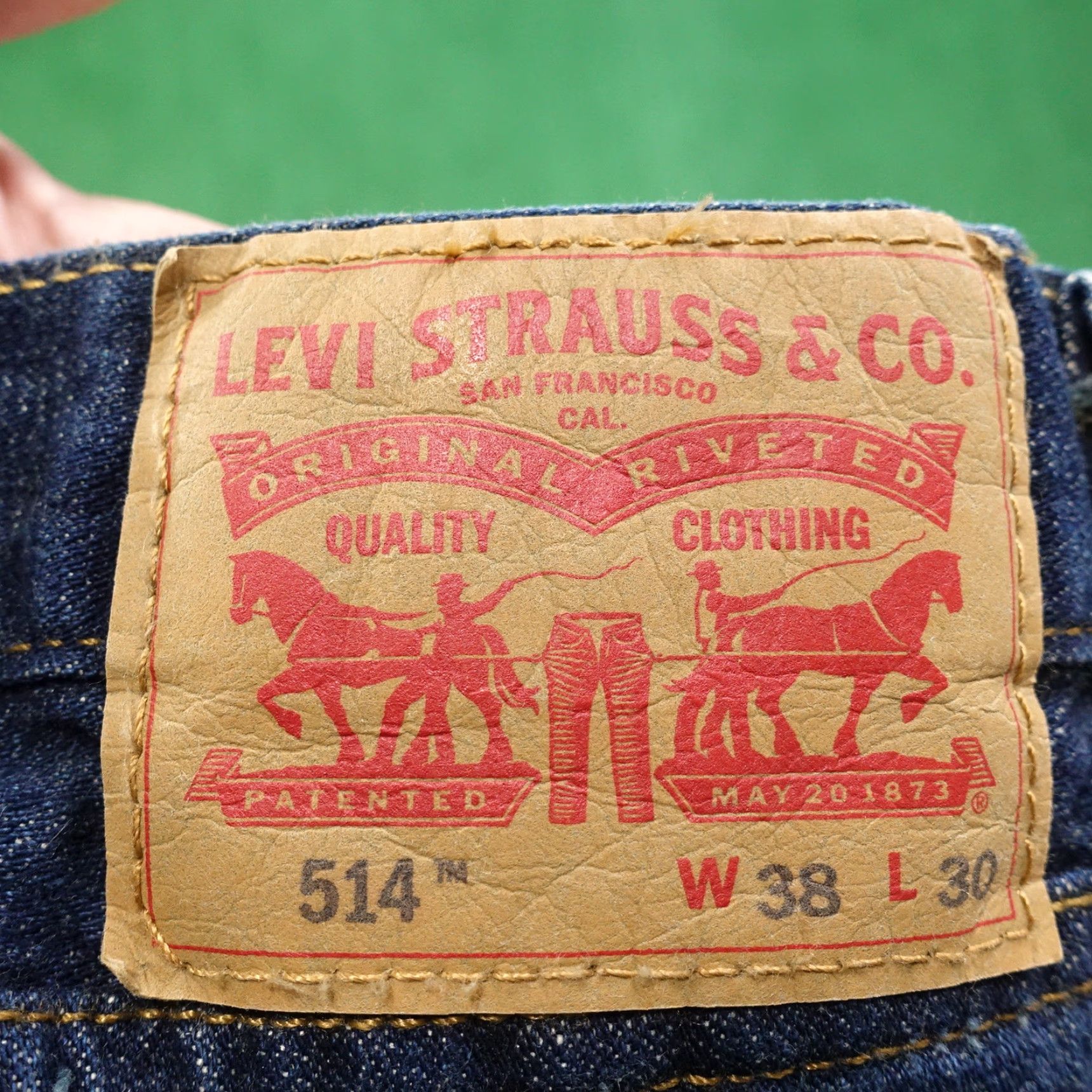Levi's LEVI'S 514 Slim Straight Dark Wash Jeans Mens Size 38x30 Blue Denim Size US 38 / EU 54 - 4 Thumbnail