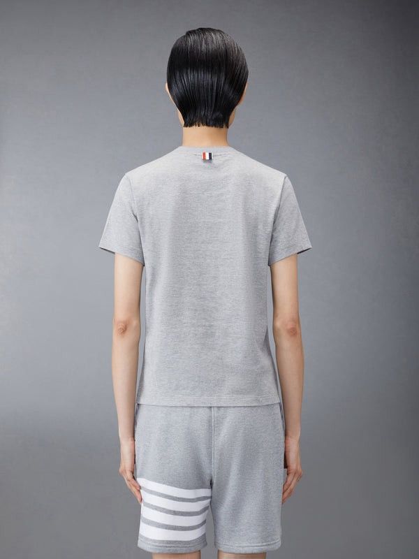 Thom Browne Thom Browne - RWB Grey Side Slit Tshirt Size S / US 4 / IT 40 - 16 Thumbnail