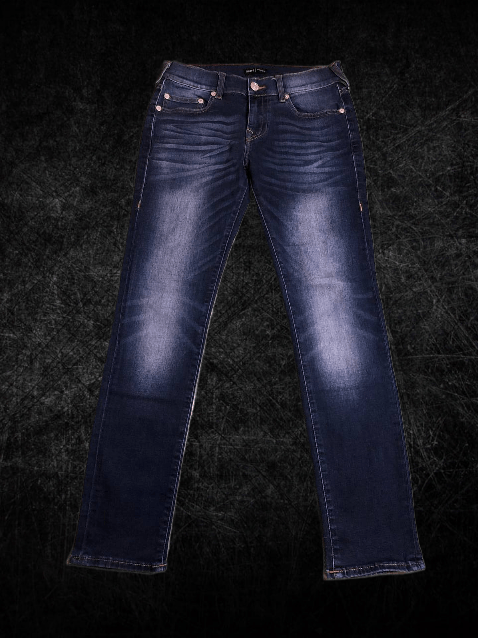 True Religion True Religion Rocco Relaxed Skinny Jeans Dark Wash Mens Size US 30 / EU 46 - 1 Thumbnail