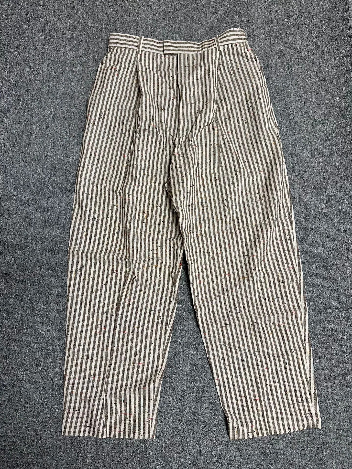 Bottega Veneta Bottega Veneta Silk Blend Stripe Casual Pants Size US 30 / EU 46 - 1 Thumbnail