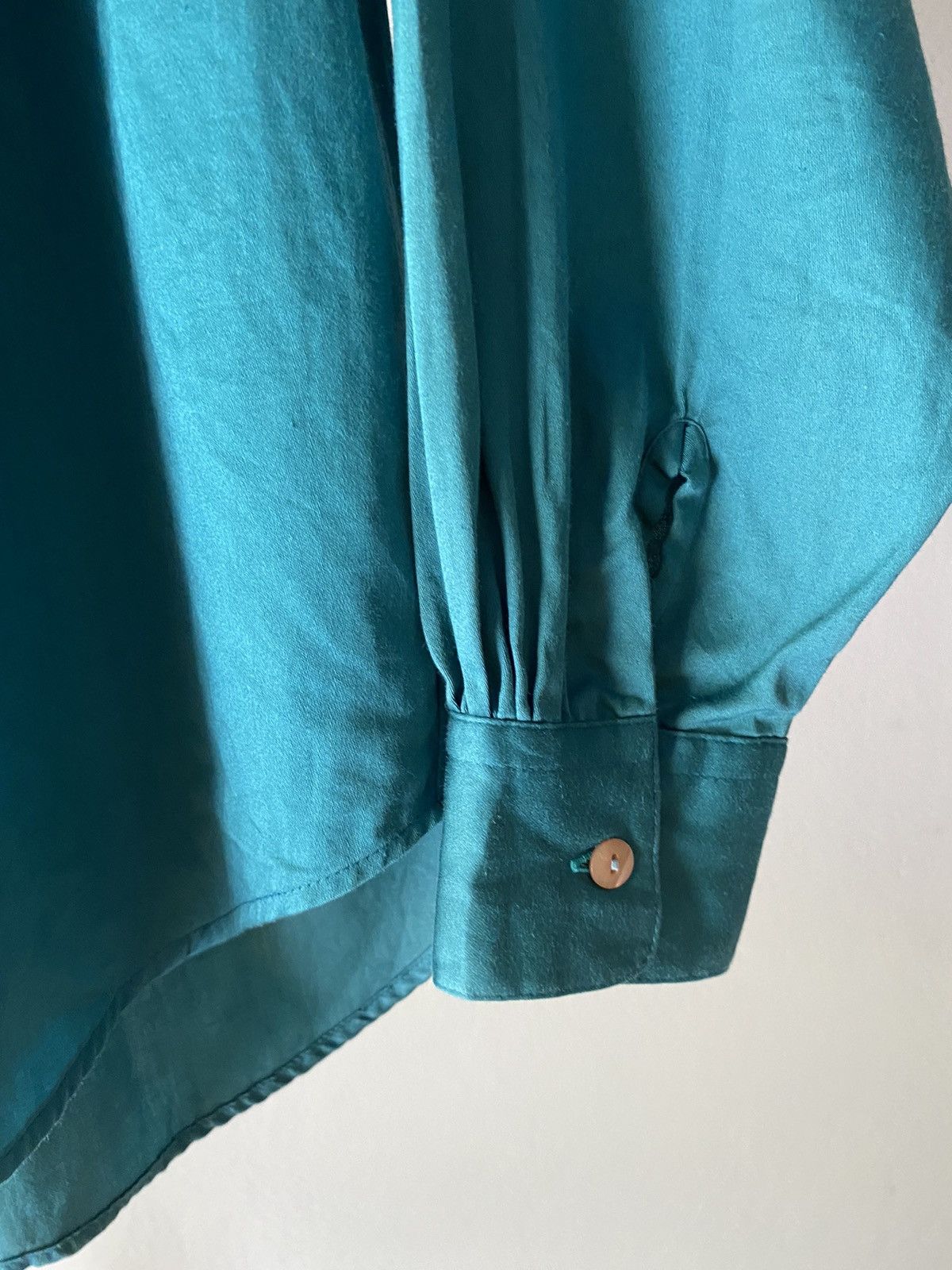 Kenzo KENZO Vintage turquoise green blouse Size M / US 6-8 / IT 42-44 - 5 Thumbnail