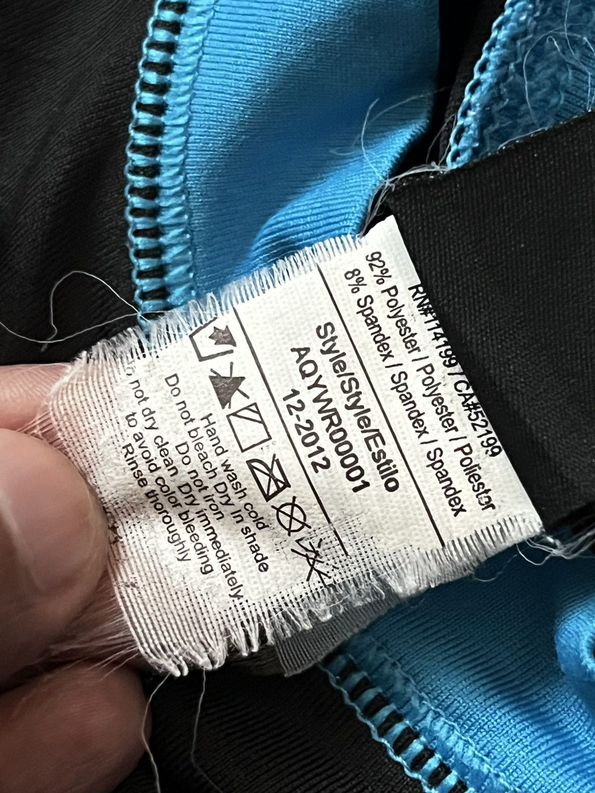 Vintage 🔥HOT DROPS🔥 Quiksilver Swim Shirt Turquoise Black Stretchy Size US M / EU 48-50 / 2 - 7 Thumbnail