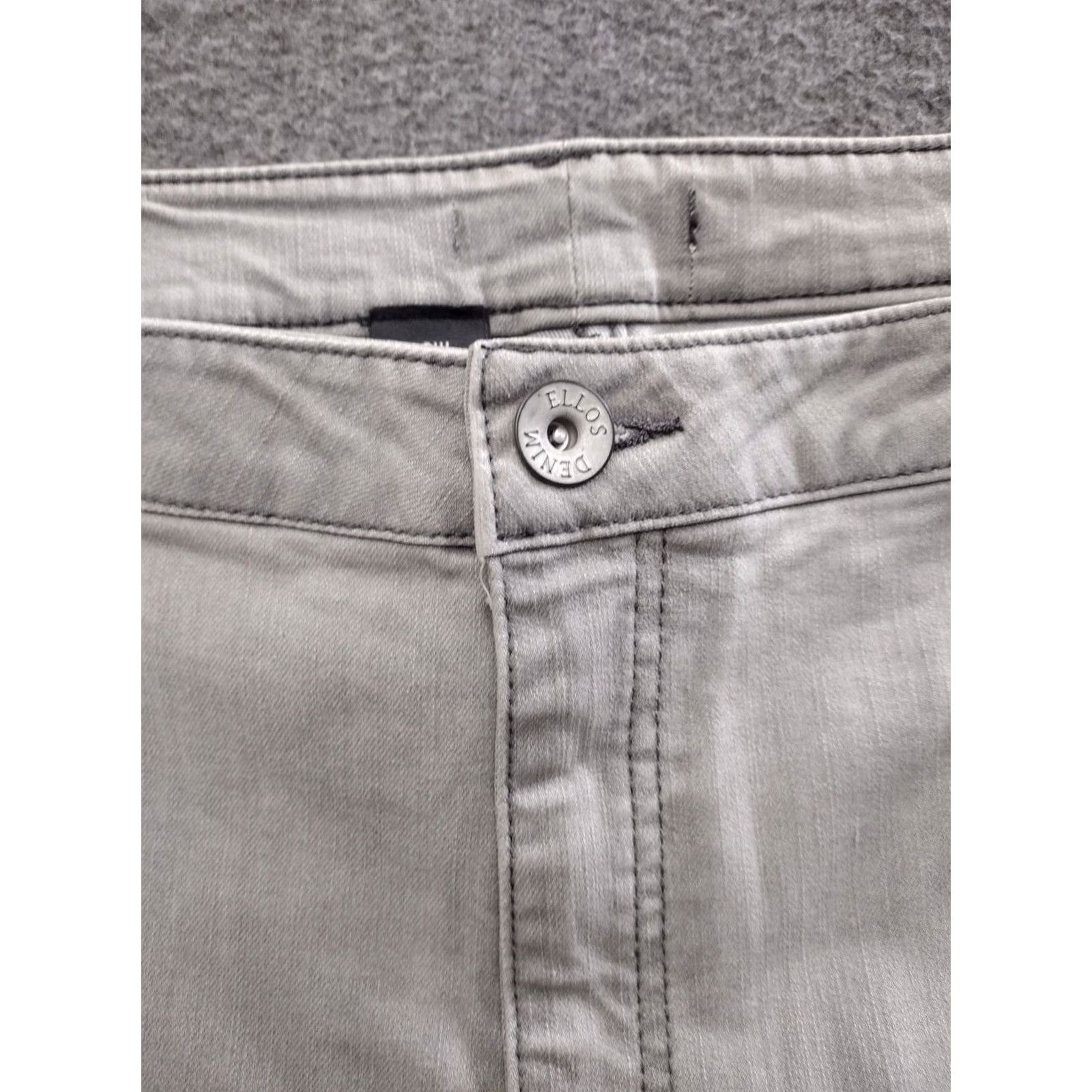 Denime Unbranded Women's Jeans Tapered Denim Gray Stretch Plus 26W Size 26" / US 2 / IT 38 - 3 Thumbnail
