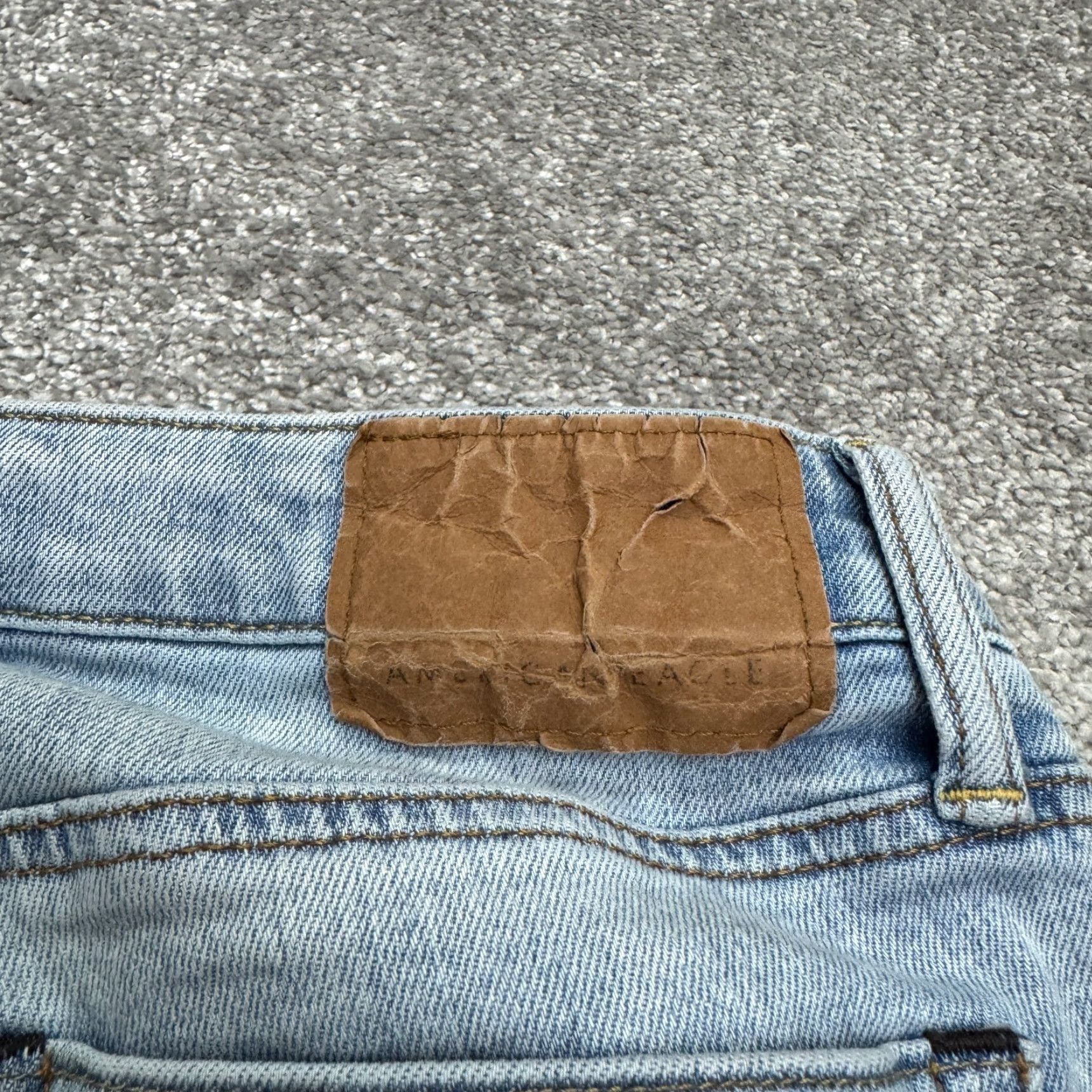 American Eagle Outfitters VINTAGE American Eagle Skinny Jeans Womens 29x31 Blue Medium Wash Streetwear Casual Modern Classic Size 29" - 5 Thumbnail