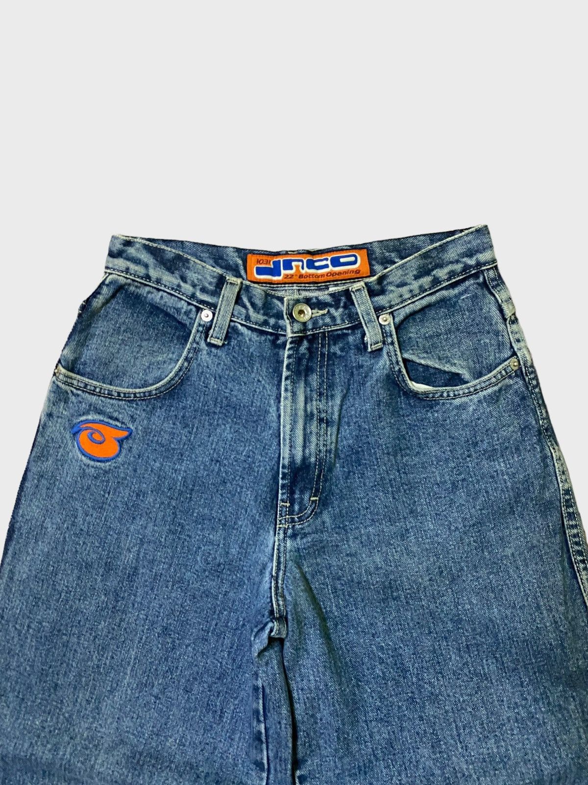 JNCO × Vintage Crazy Vintage Jnco 1031 Embroidered Girlie Stuff Baggy Denim Size US 26 / EU 42 - 3 Thumbnail