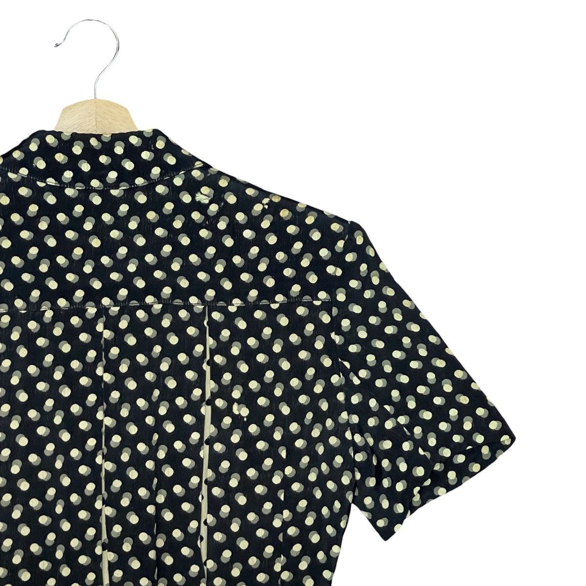 Vintage 80s Lolita Lempicka Paris Polka Dot Fitted Blazer Jacket Size M / US 6-8 / IT 42-44 - 9 Thumbnail