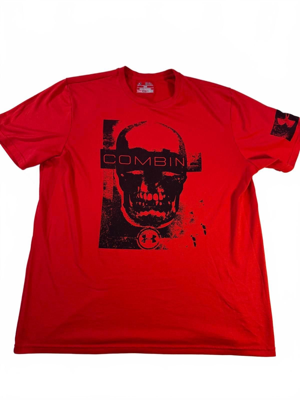 Under Armour UNDER ARMOUR Men's Large T Shirt Loose Fit Combine Red Black Size US L / EU 52-54 / 3 - 5 Thumbnail
