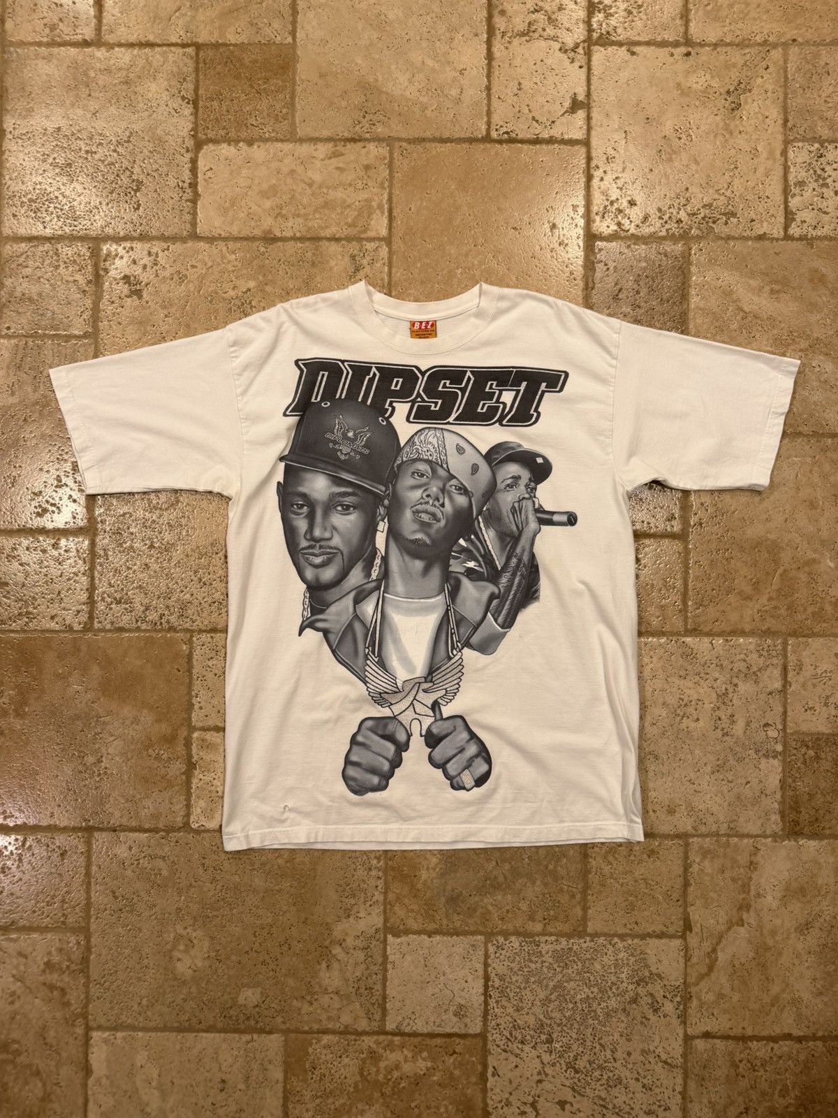 Vintage Vintage Dipset Cam’ron Juelz Jim Jones Writer White T-Shirt Size US XXL / EU 58 / 5 - 3 Thumbnail