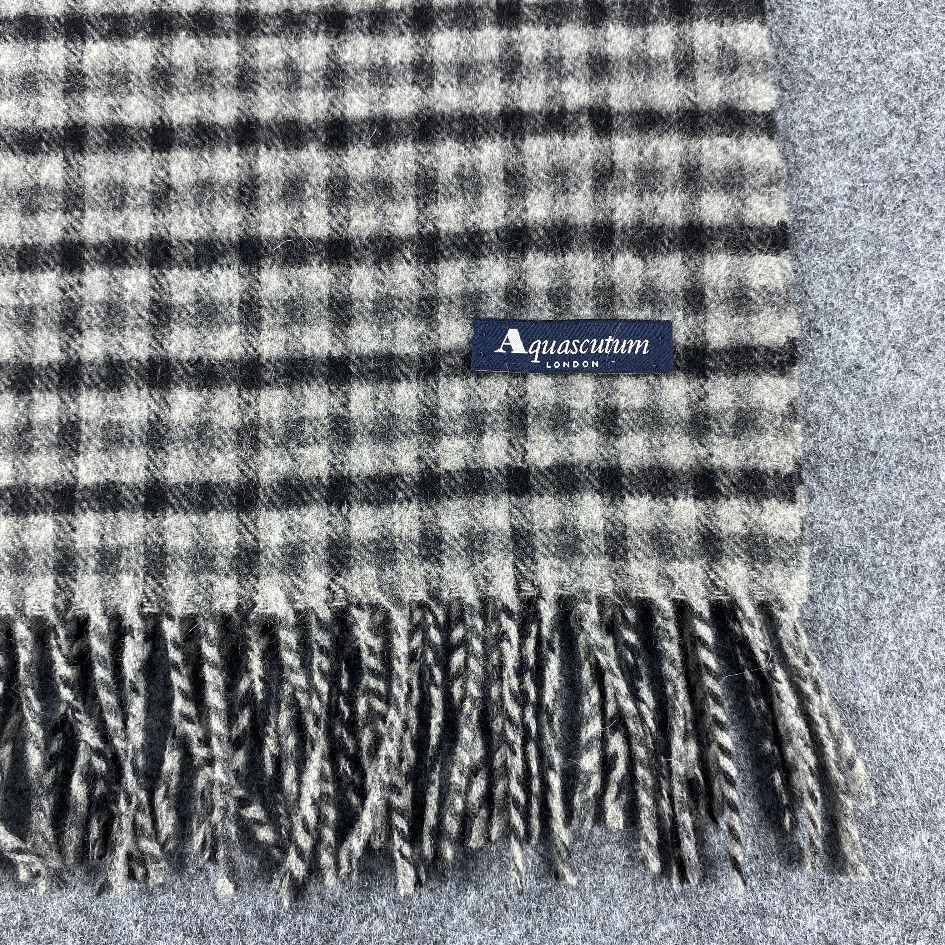 Aquascutum × Vintage Aquascutum Scarf # Muffler # Neckwear # D614 Size ONE SIZE - 4 Thumbnail