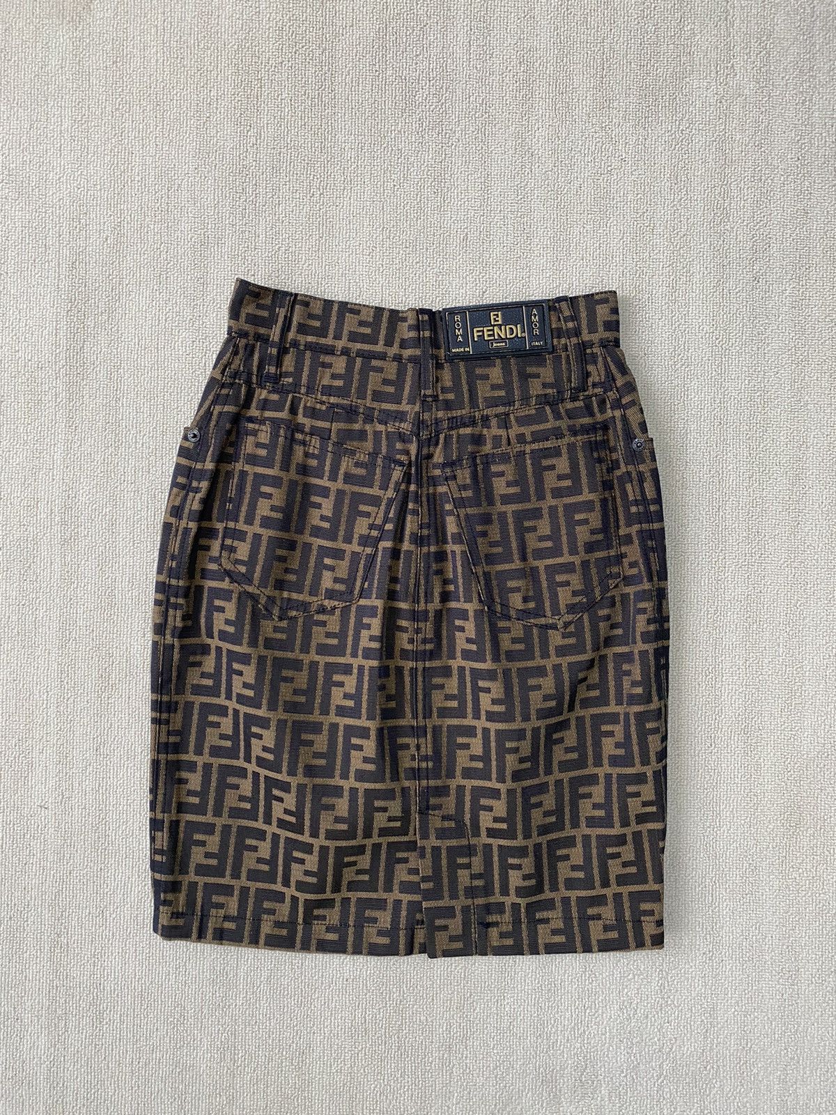 Fendi Fendi zucca pattern skirt Size 25" / US 0 / IT 36 - 1 Thumbnail