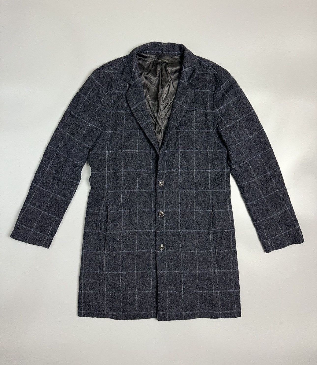 GOSTAR DE FUGA Gostar De fuga Checkered OverCoat Wool Jacket Size US S / EU 44-46 / 1 - 1 Thumbnail