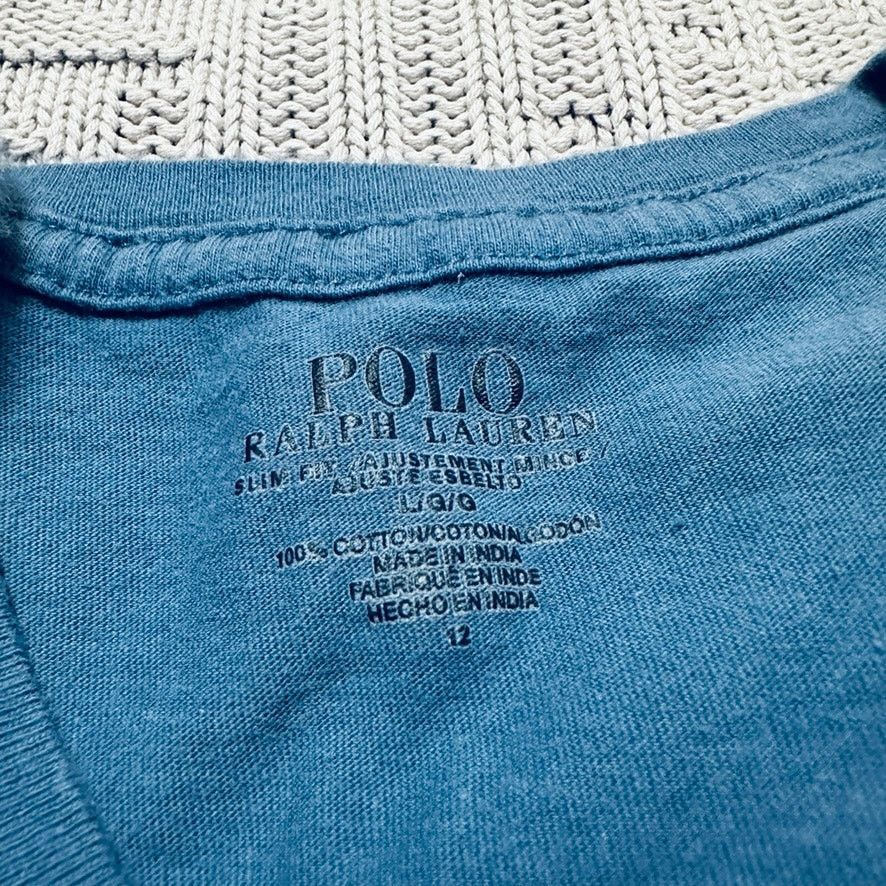 Polo Ralph Lauren Polo Ralph Lauren blue slim fit tee Size US L / EU 52-54 / 3 - 4 Thumbnail