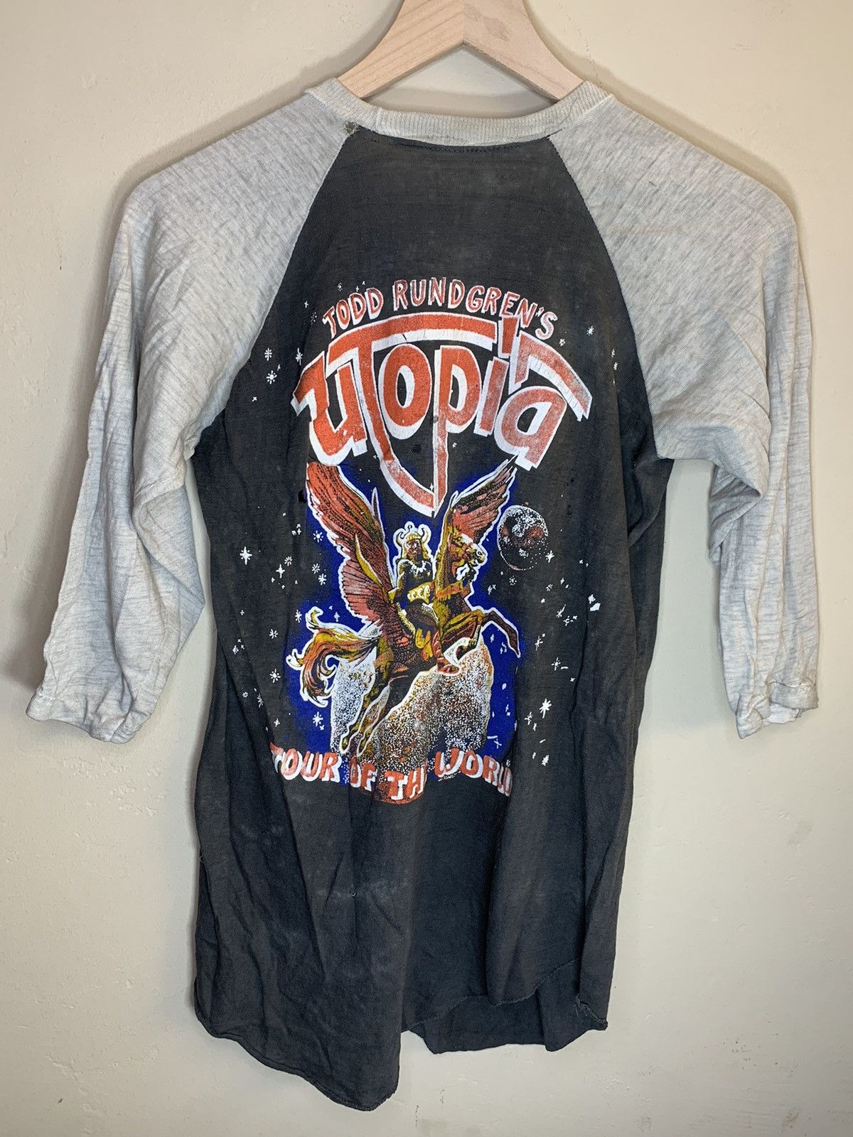 Band Tees RARE* Vintage 70’s Todd Rundgren Utopia Concert Raglan Shirt Size US M / EU 48-50 / 2 - 2 Thumbnail