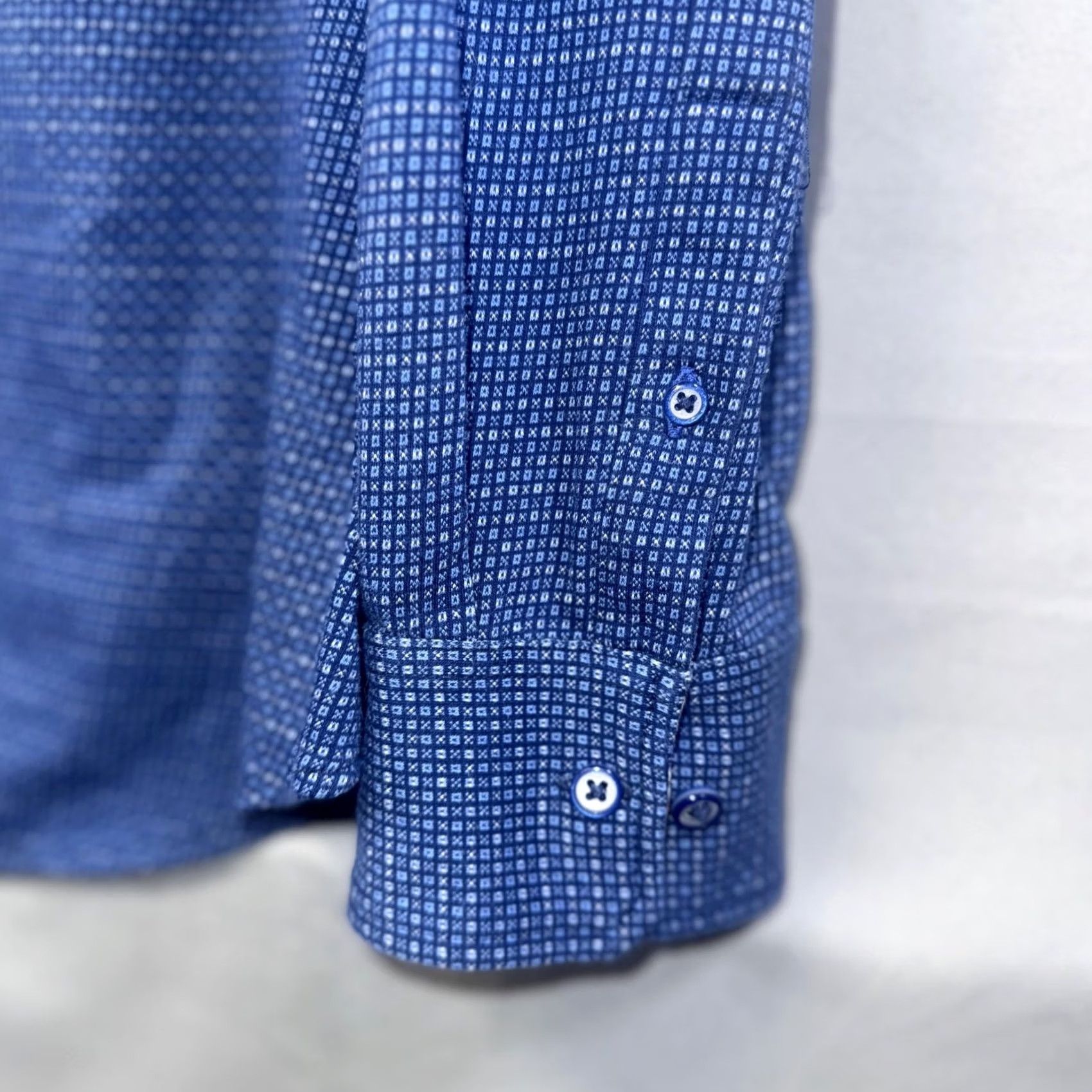 Robert Graham Robert Graham Shirt Mens 3XL Blue Classic Long Sleeve Button Front Flip Cuff Size US XXL / EU 58 / 5 - 5 Thumbnail
