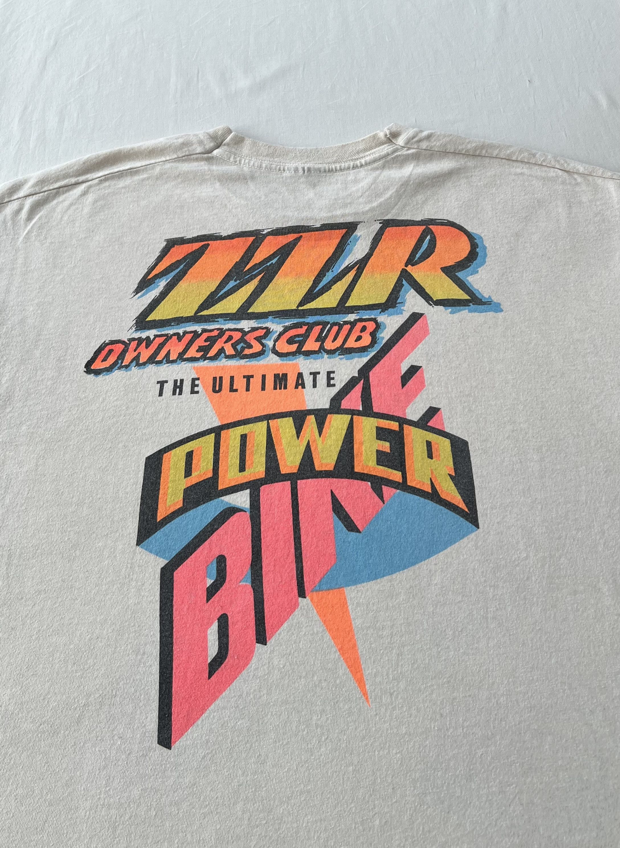 Vintage Vintage 90s Kawasaki ZZR The Ultimate Power Bike Racing Tee Size US XL / EU 56 / 4 - 14 Thumbnail