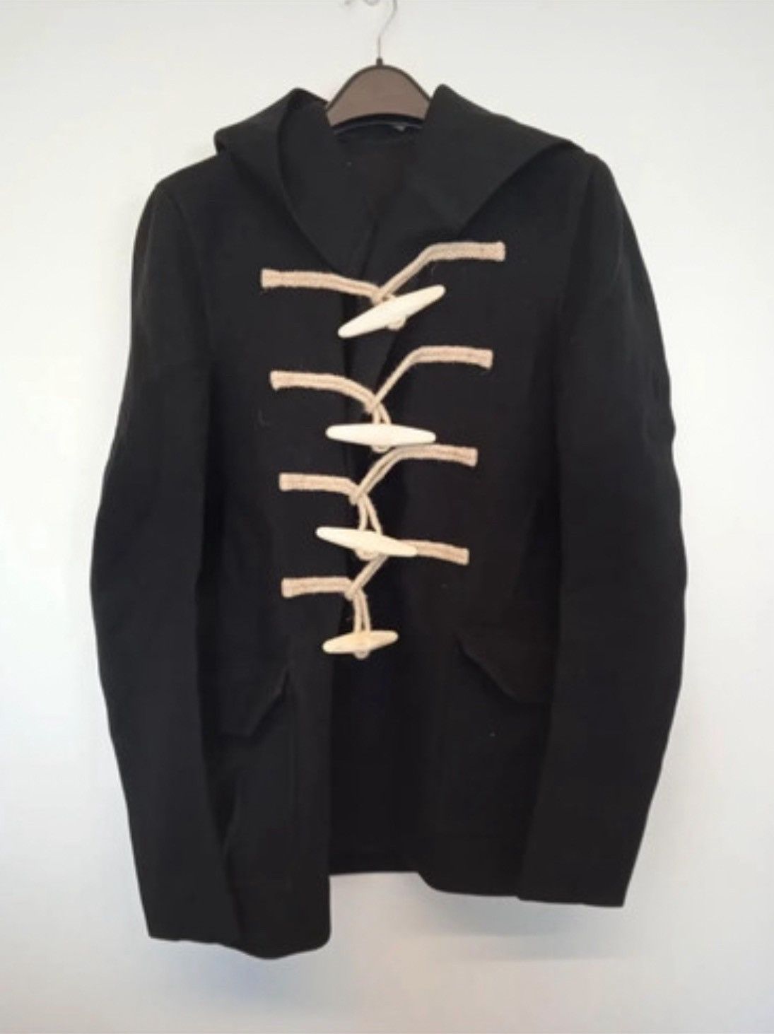 Rick Owens rope n toggle hooded duffle coat