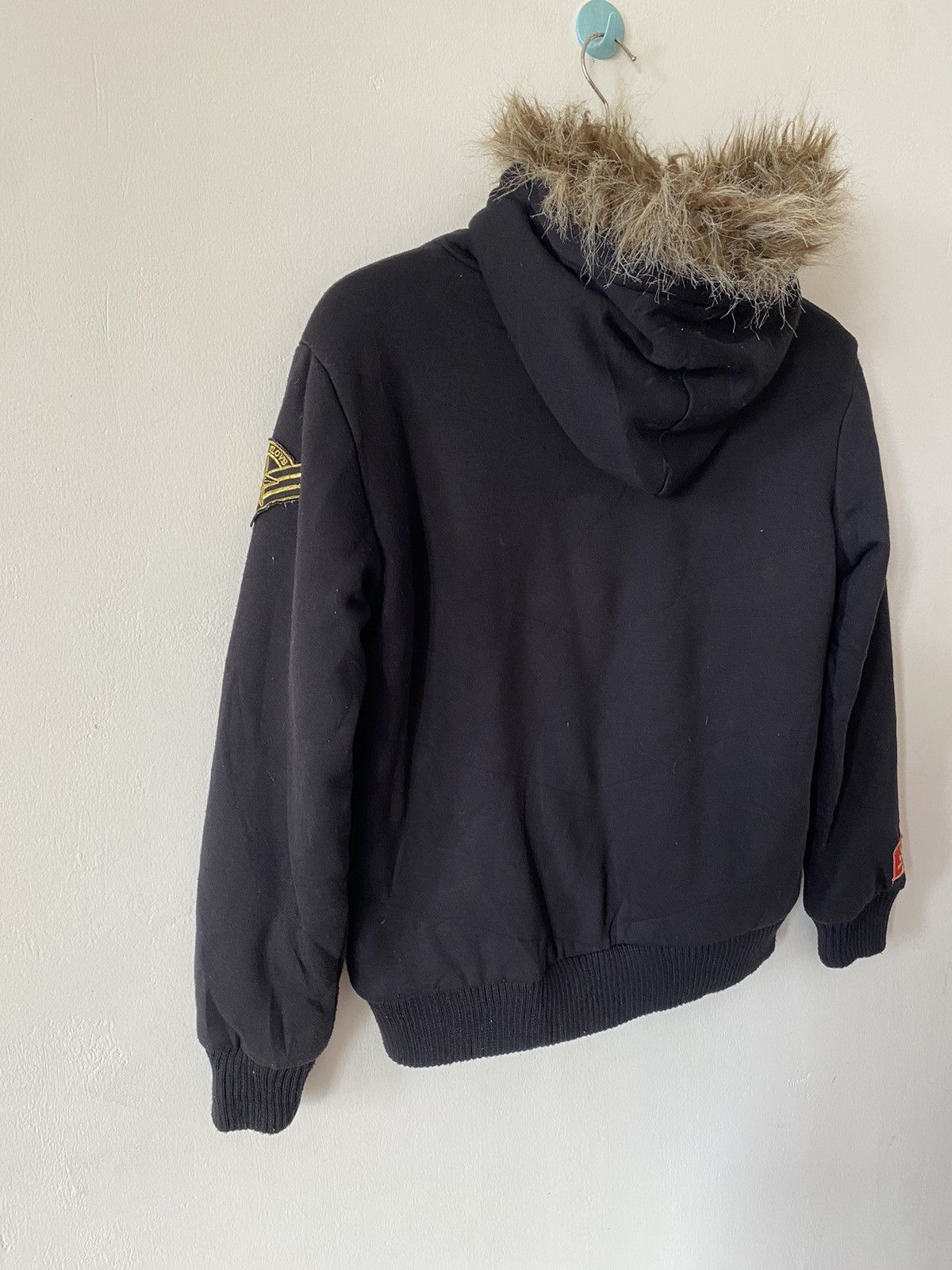 Le Grande Bleu (L.G.B.) Vintage Body Glove Zipper Hoodie Faux Fur Size US M / EU 48-50 / 2 - 15 Thumbnail