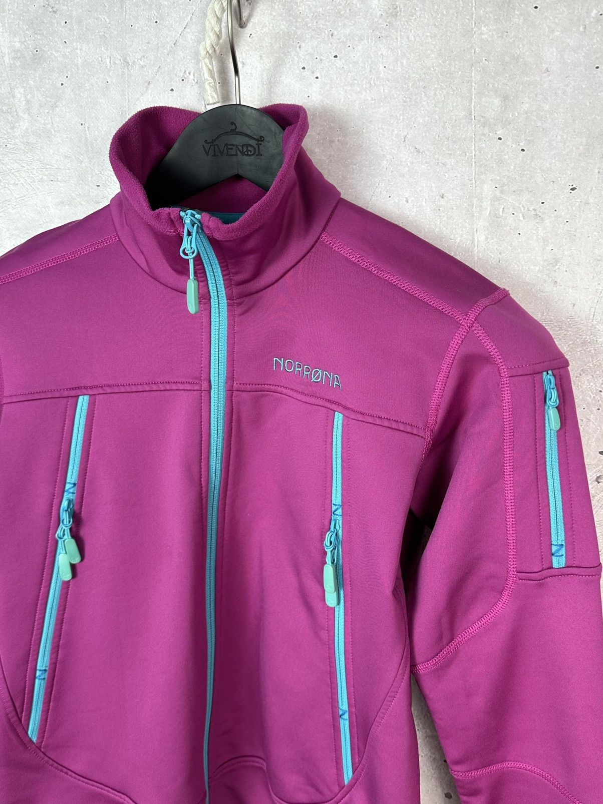 Norrona Norrona Narvik Warm2 Stretch Pink Zip Fleece Women’s Jacket Size XS / US 0-2 / IT 36-38 - 9 Thumbnail