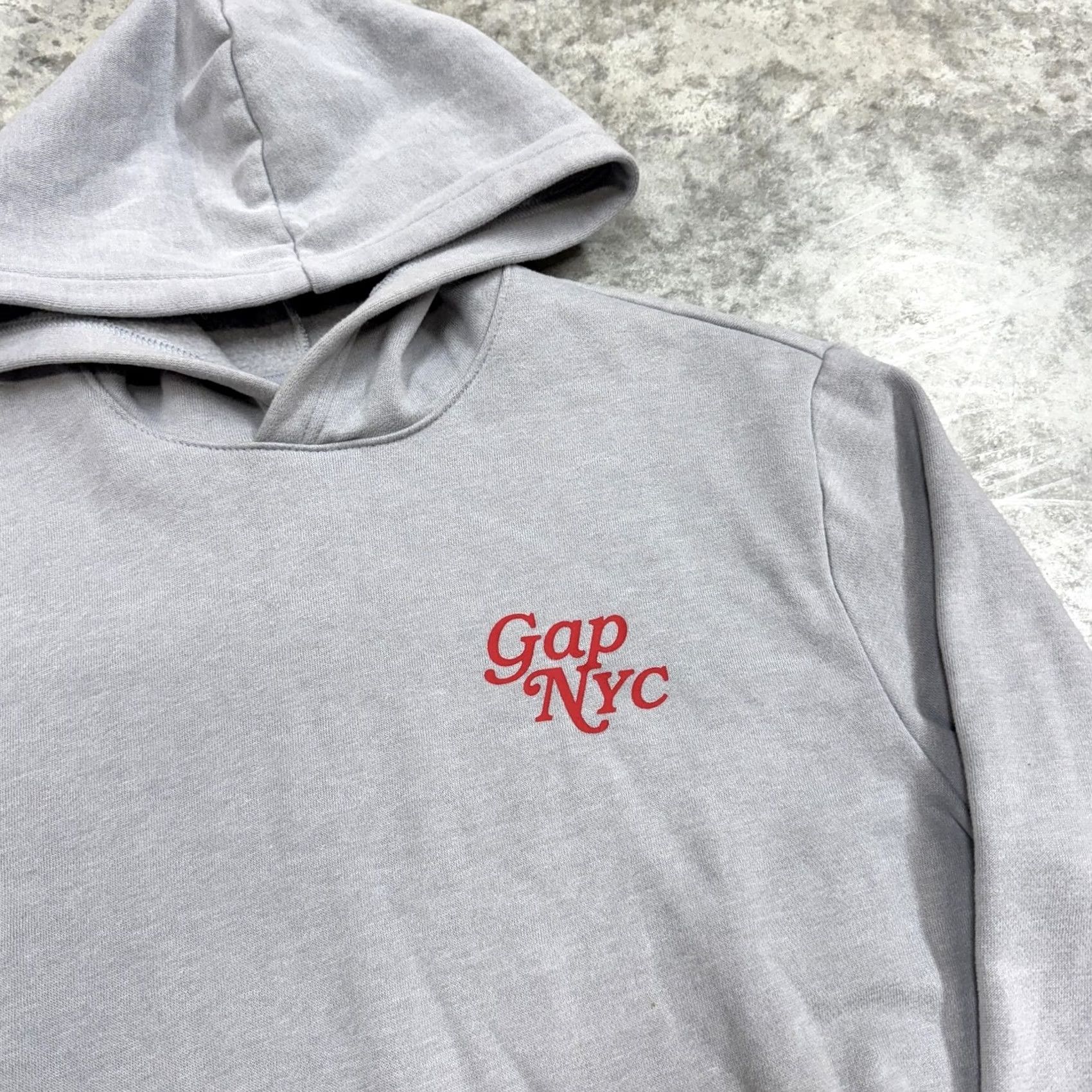 Gap GAP Hoodie Mens Medium Gray Vintage Soft Gap NYC Logo Pullover Sweatshirt Size US M / EU 48-50 / 2 - 3 Thumbnail