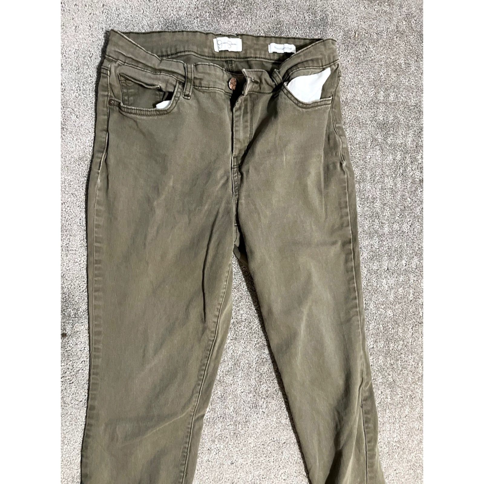 Jessica Simpson Jessica Simpson Jeans Women's Size 8/29 Relaxed Skinny Crop Brown Denim 5-Pocket Design Slim Adult Jeans Size 30" / US 8 / IT 44 - 2 Thumbnail