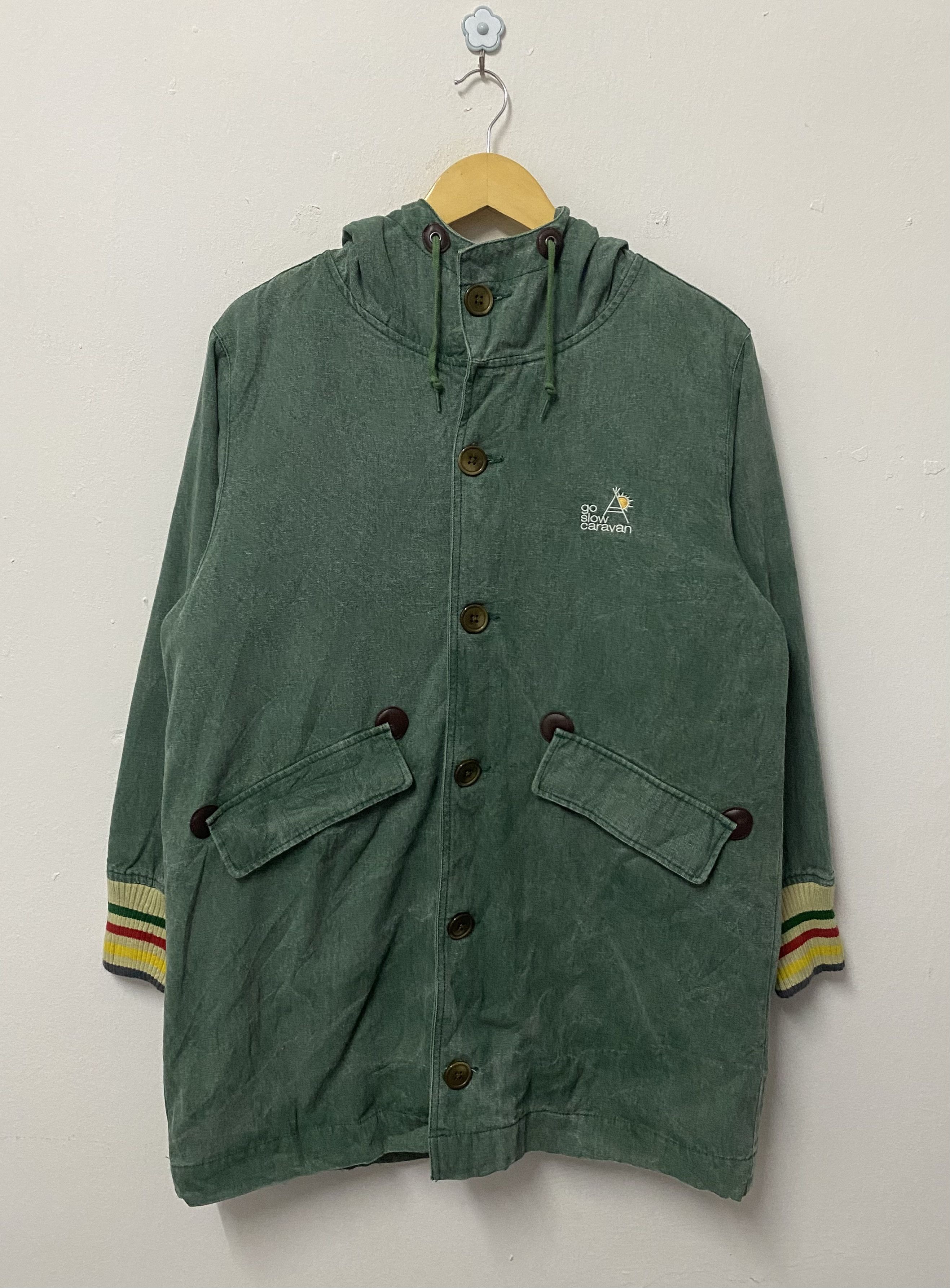go slow caravan Vintage Go Slow Caravan Core Jacket Hoodie Size US L / EU 52-54 / 3 - 1 Thumbnail