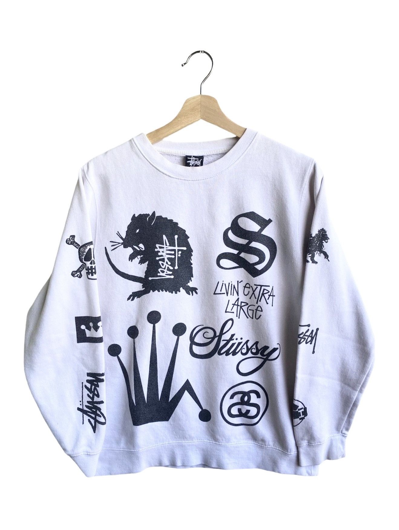 Stussy Stussy all logo eightball sweatshirt Size US M / EU 48-50 / 2 - 1 Thumbnail