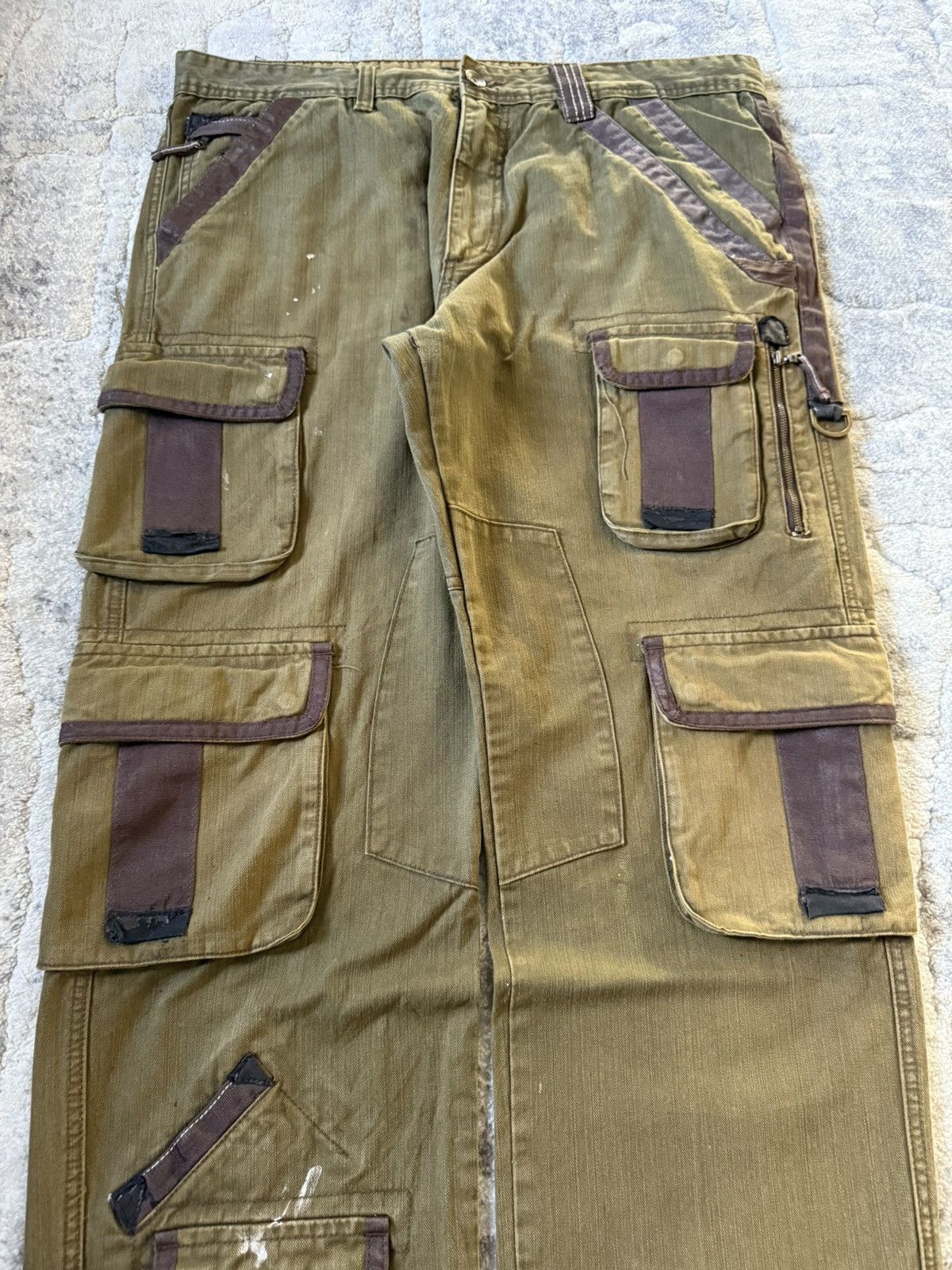 Pelle Pelle Pelle pelle Multi Pocket Parachute Baggy Cargo Pants Size US 38 / EU 54 - 3 Thumbnail