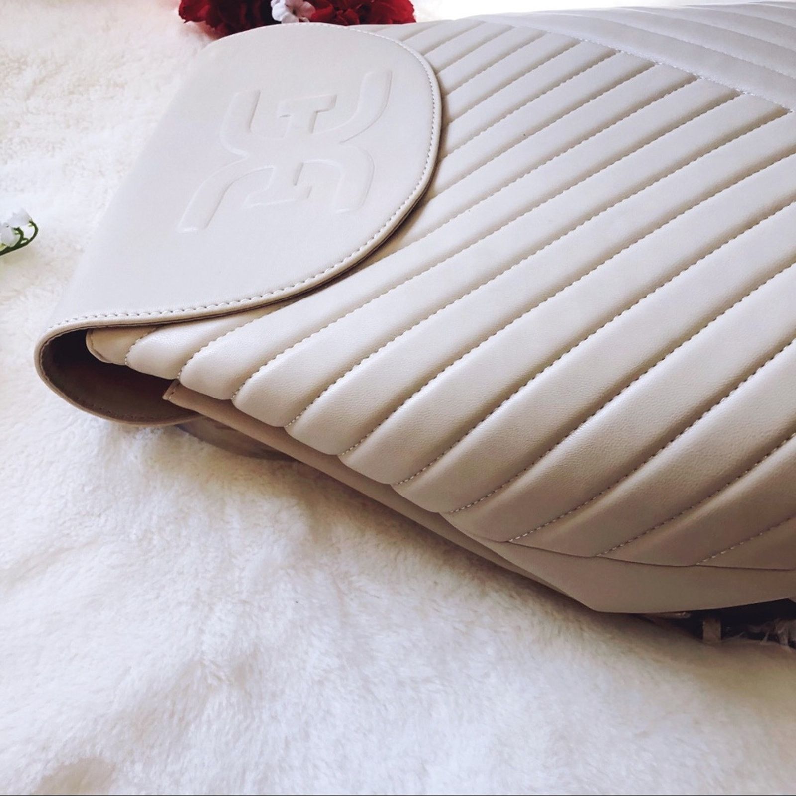 Other Sam Edelman Ivory Quilted Faux Leather Backpack Size ONE SIZE - 10 Thumbnail