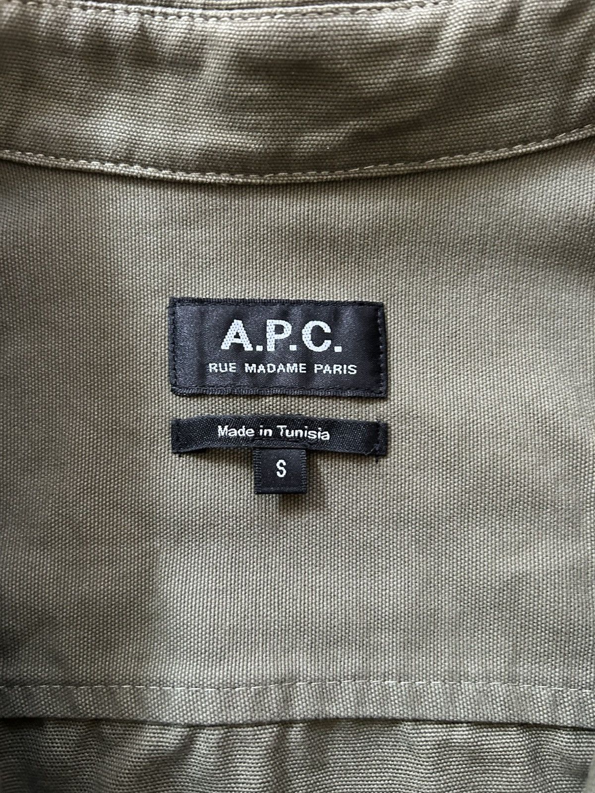 A.P.C. A.P.C. Khaki Theodore Shirt Size US S / EU 44-46 / 1 - 2 Thumbnail