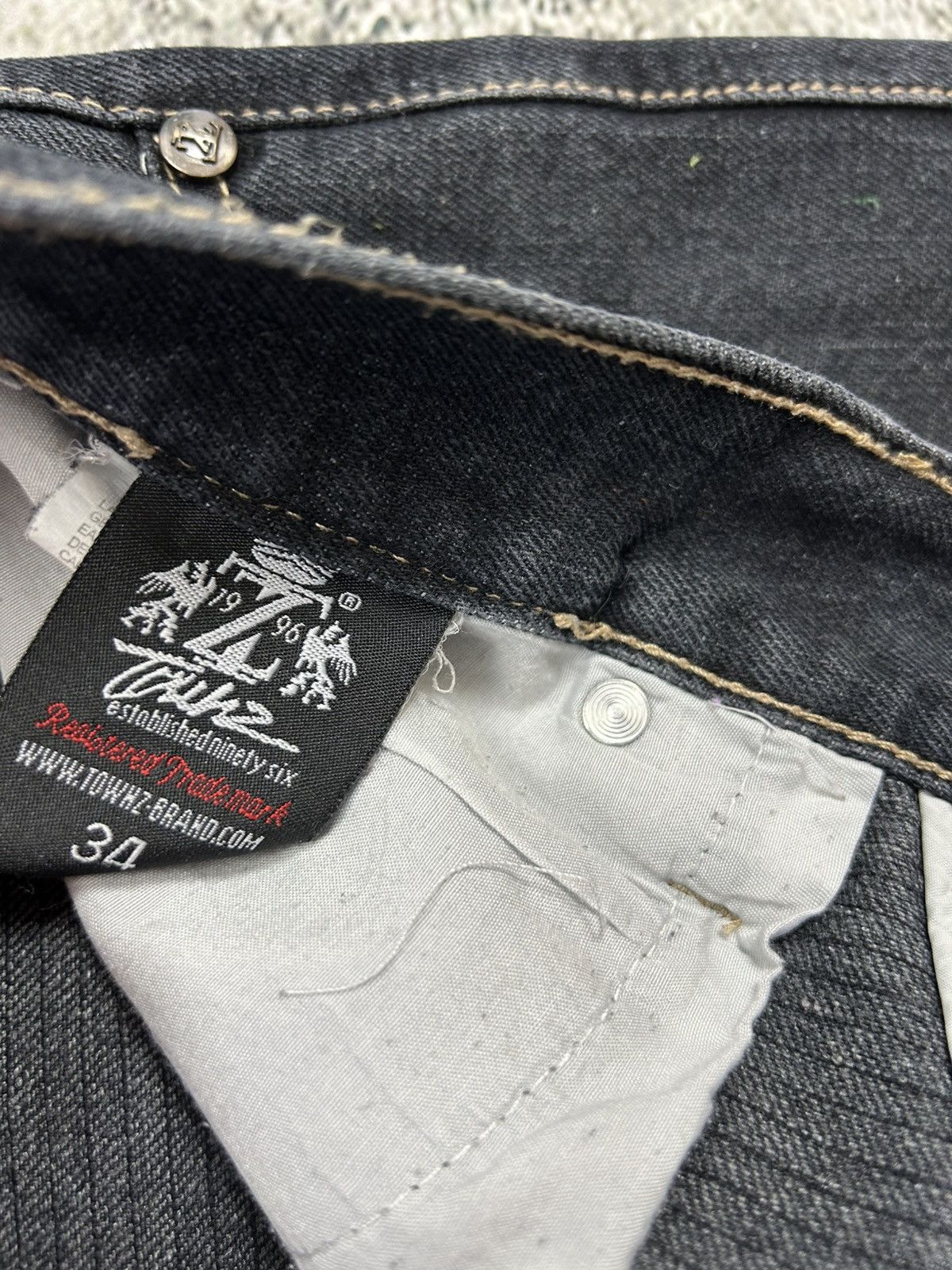 Japanese Brand × Vintage Townz Clothing Baggy Jeans Japanese Brand Vintage Size US 34 / EU 50 - 8 Thumbnail