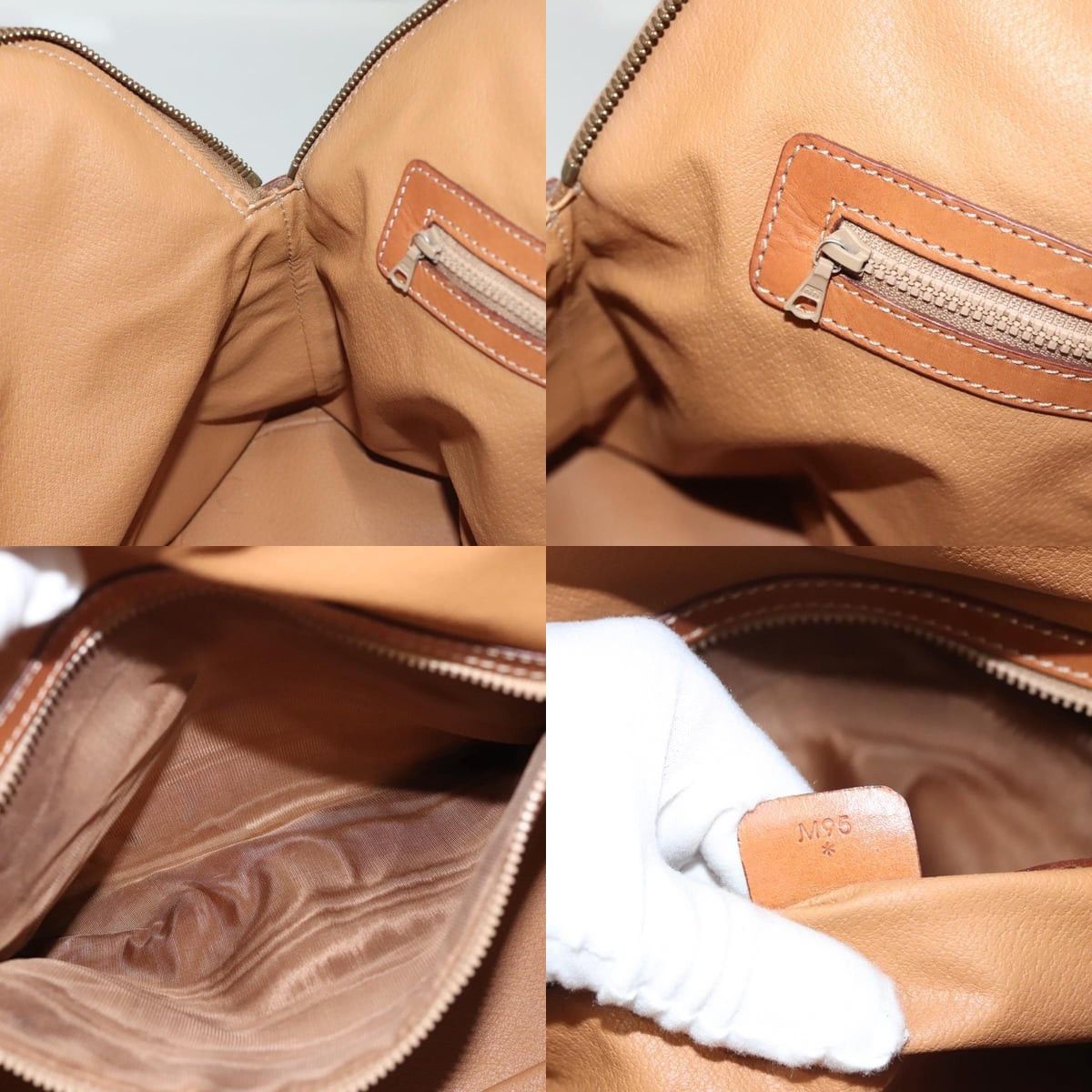 Celine CELINE Macadam Canvas Hand Bag Pvc Leather Brown Gold Size ONE SIZE - 12 Thumbnail