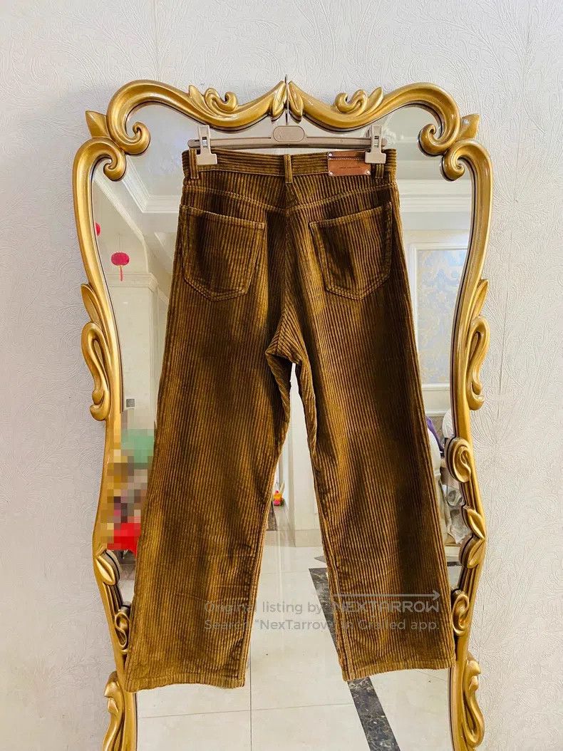 Dries Van Noten Dries Van Noten Brown Corduroy Wide-leg Pants Size 28" / US 6 / IT 42 - 3 Thumbnail