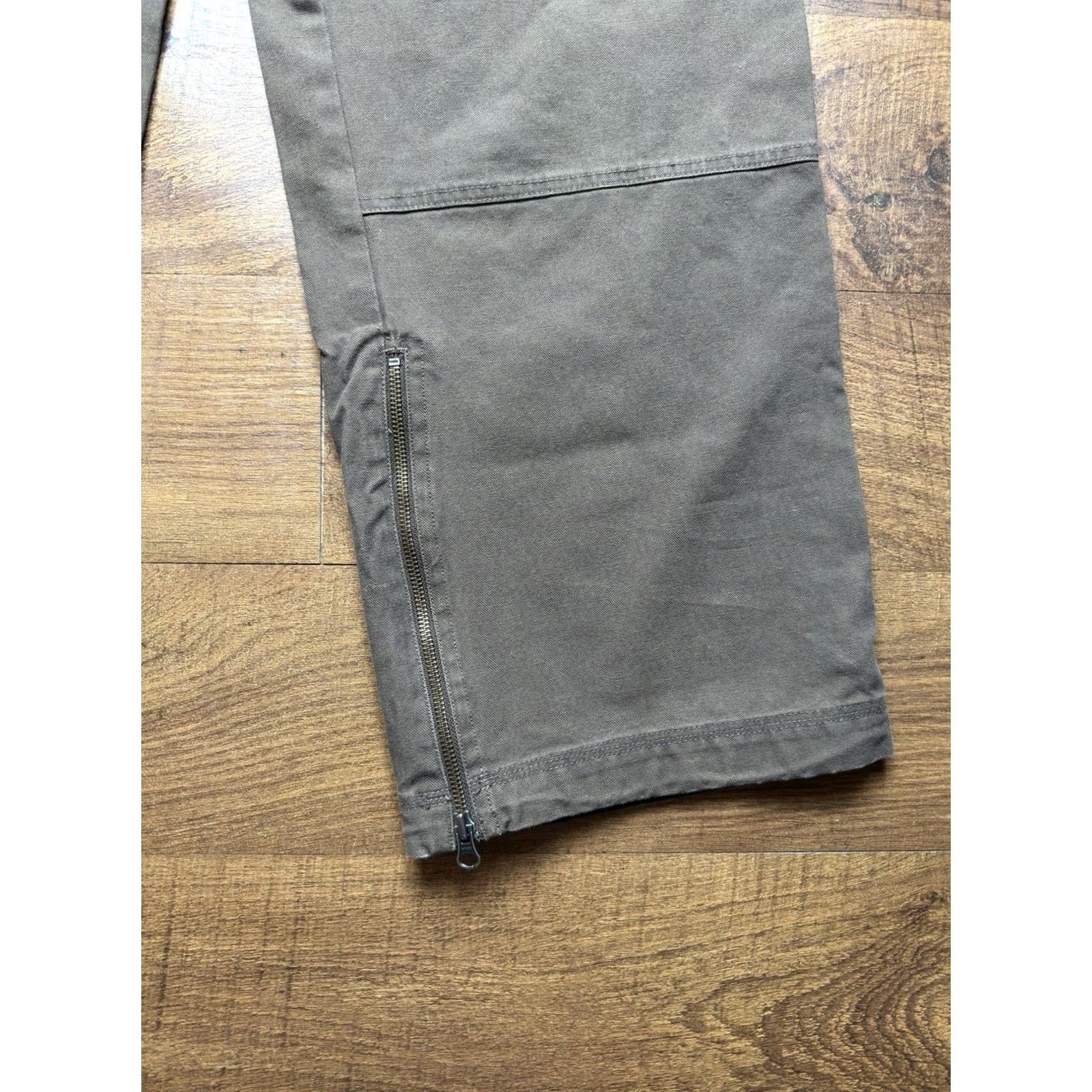 Adidas VTG Adidas Brown Cargo Pants Canvas Pockets Men’s XL 40X32 Inseam 32 Cotton Canvas Pockets Y2K Size US 36 / EU 52 - 6 Thumbnail