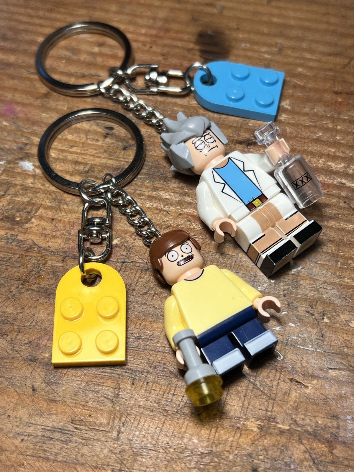 Cartoon Network rick and morty minifigure matching keychain keyring Size ONE SIZE - 4 Thumbnail