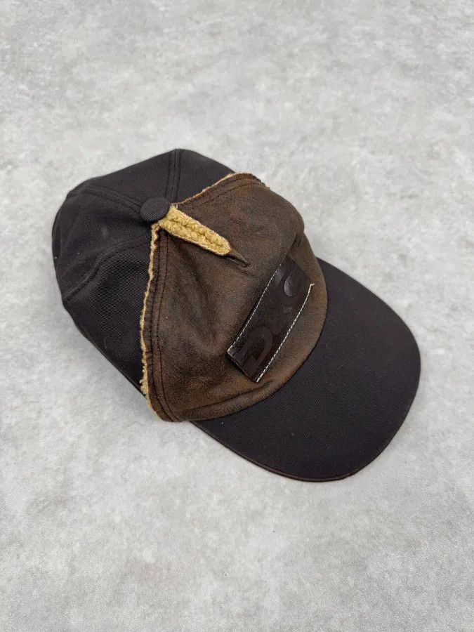Dolce & Gabbana 2000s Dolce & Gabbana Shearling Brown Cap Size ONE SIZE - 5 Thumbnail