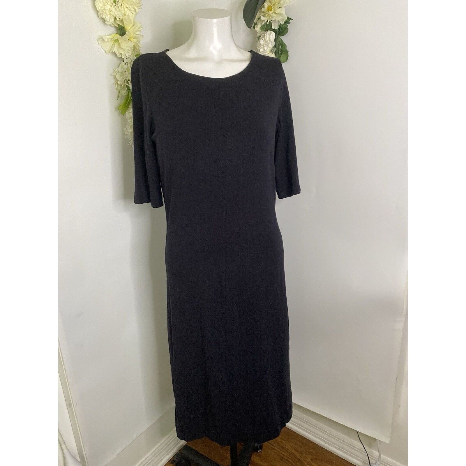 Diane von Furstenberg Diane Von Furstenberg Women Scoop Neck Short Sleeve Midi Dre Size L / US 10 / IT 46 - 17 Thumbnail