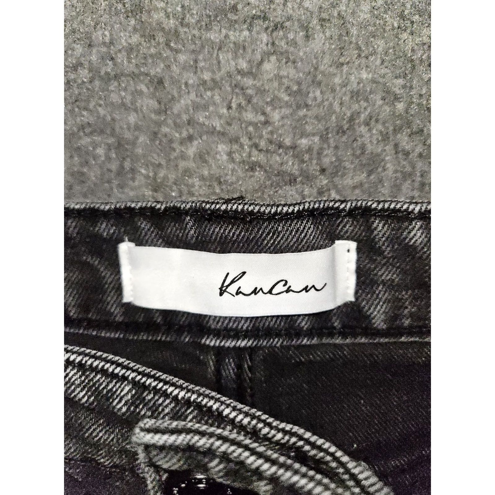 Vintage KanCan Jeans Womens 1 24 Black Skinny Stretch Denim High Rise KC7109DG Classic Jeans Slim Length 25in Charcoal Wash Womens 1/24 Size 25" / US 0 / IT 36 - 6 Thumbnail
