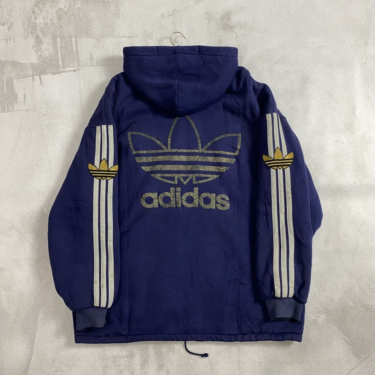 Adidas Vintage 90’s Hiphop Adidas Ziphoodie Size US M / EU 48-50 / 2 - 12 Thumbnail