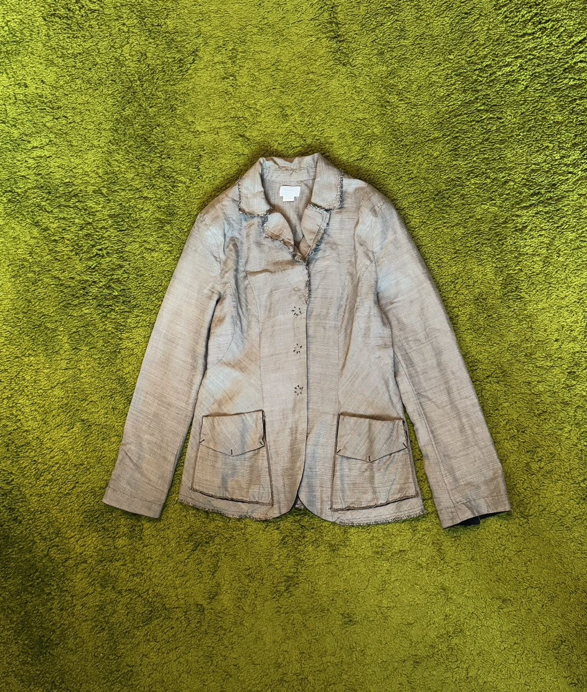 Transit par-such avant garde ramie blend blazer jacket