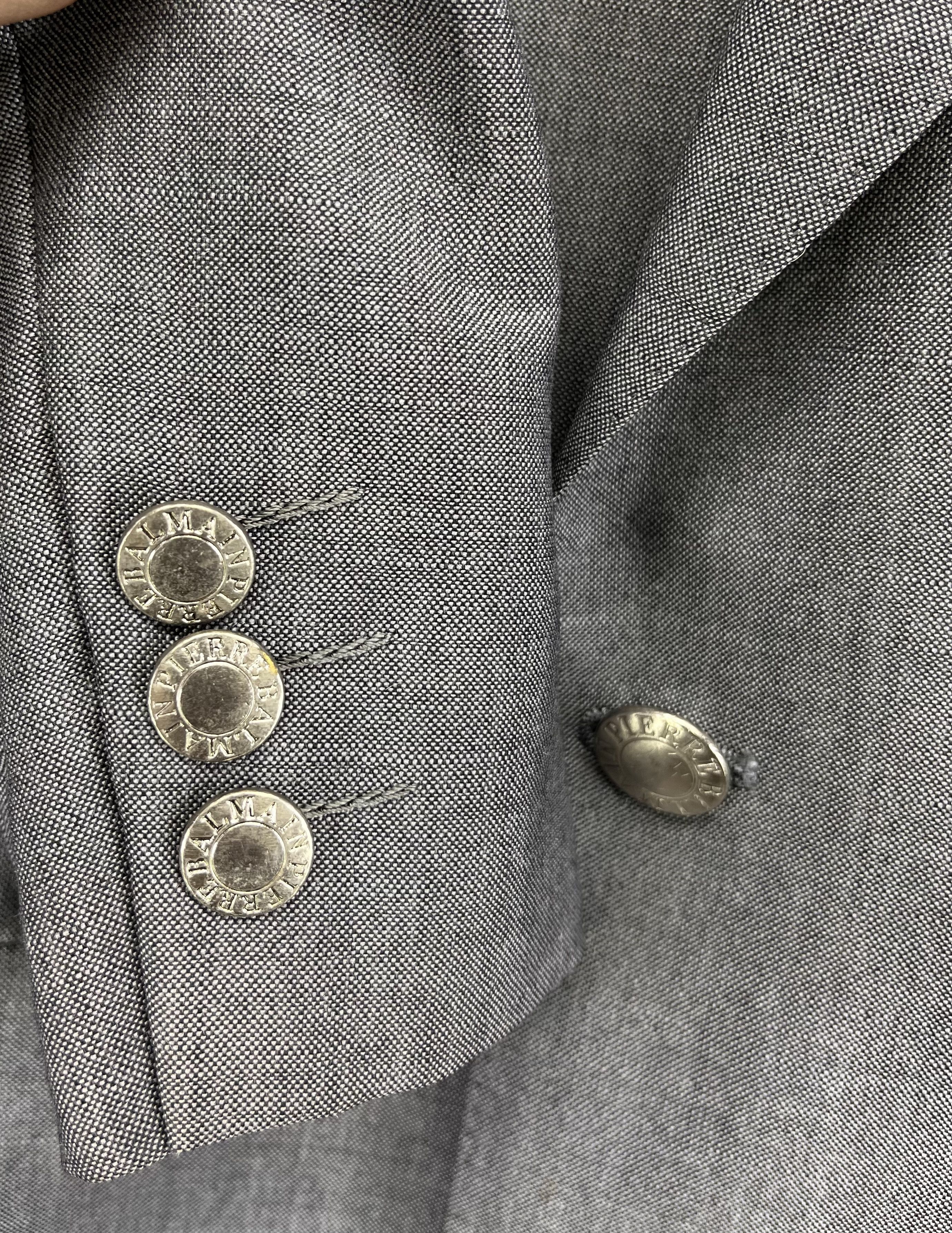 Balmain Vintage Pierre Balmain Luxury Wool Blazer Coat Jacket Size US M / EU 48-50 / 2 - 11 Thumbnail