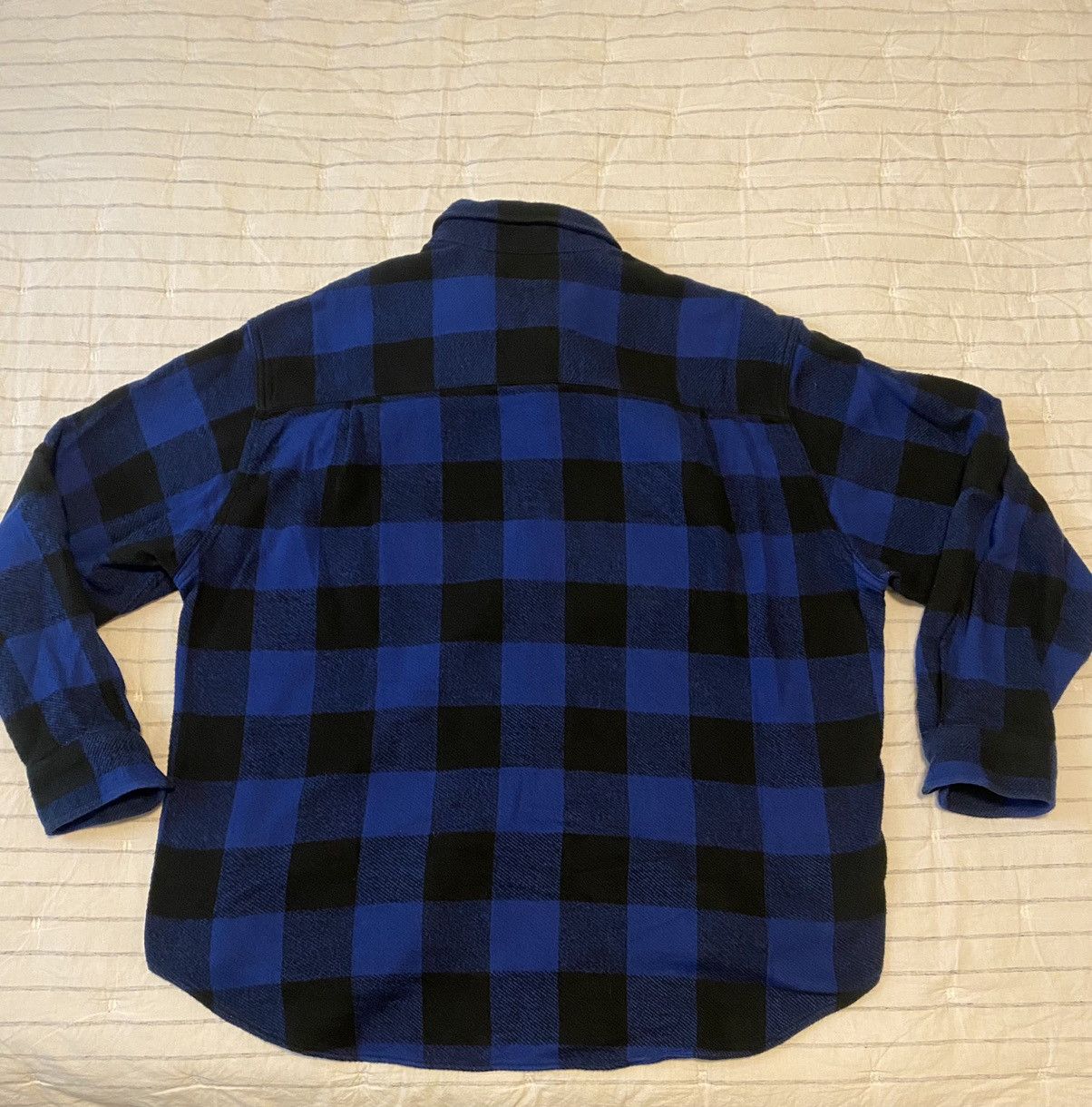 Wacko Maria Wacko Maria Blue/Black Flannel Check Shirt XXL Size US XXL / EU 58 / 5 - 14 Thumbnail