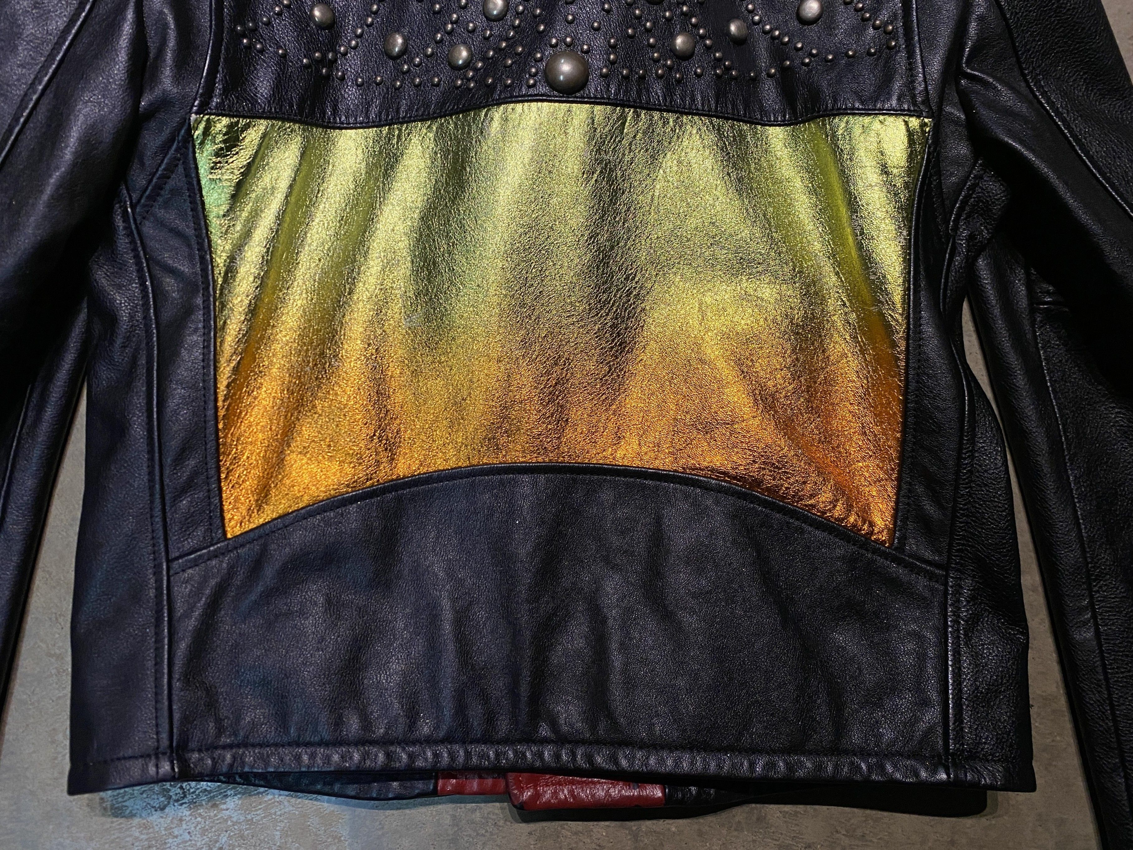 Saint Laurent Paris SLP SS16 "Surfsound" Degradé Sunset L17 Leather Jacket Size XS / US 0-2 / IT 36-38 - 8 Thumbnail