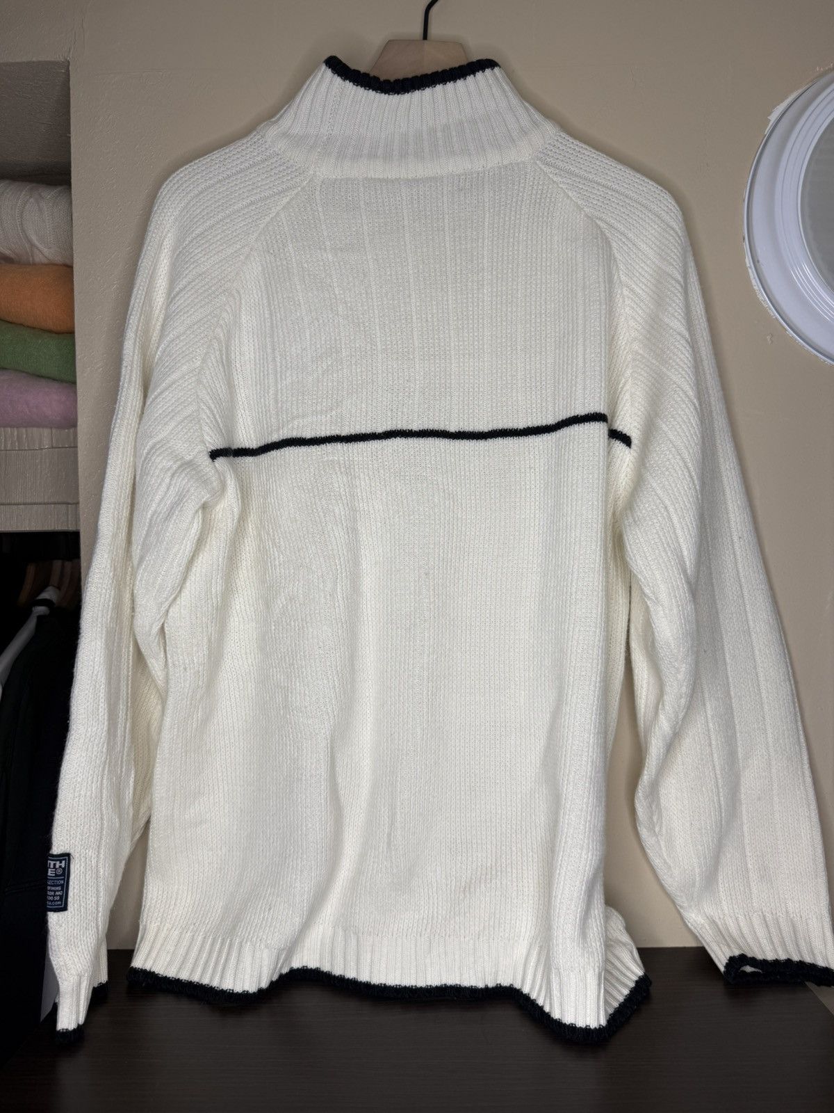 Southpole Vintage Southpole Sweater Mens L White Y2K Stripes Size US L / EU 52-54 / 3 - 2 Thumbnail