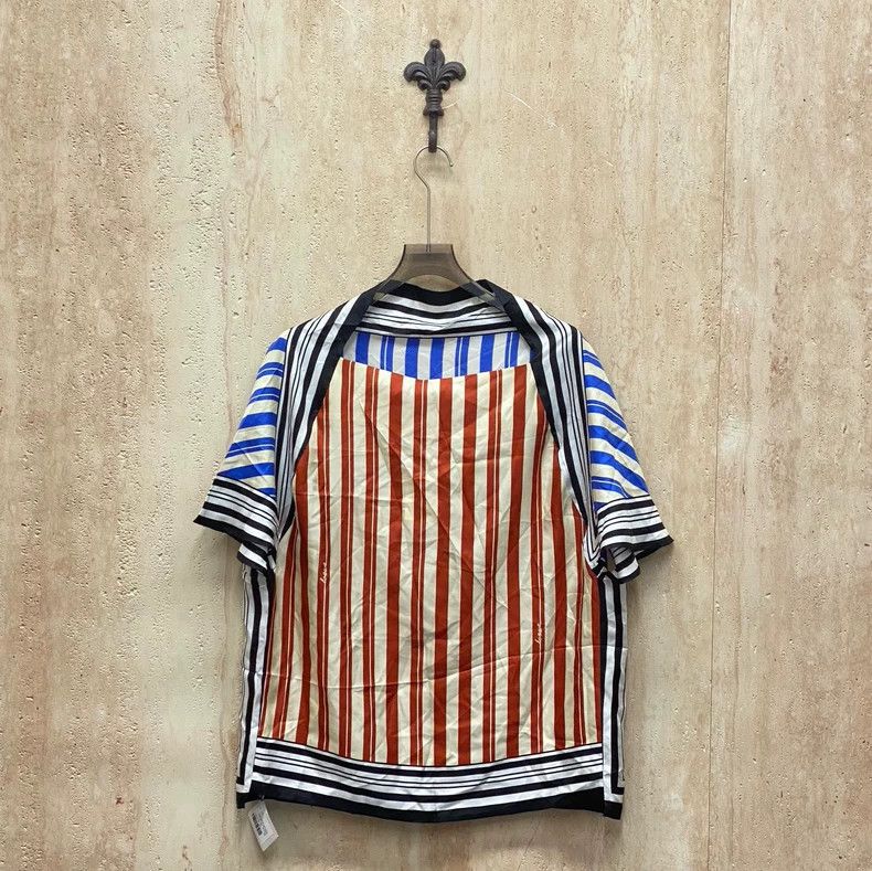 Loewe LOEWE Colorful striped silk short sleeves Size S / US 4 / IT 40 - 1 Thumbnail