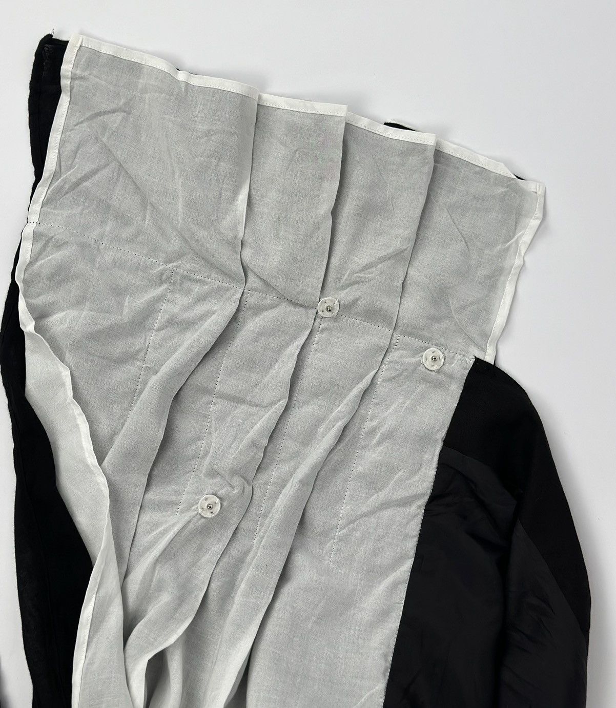 Yohji Yamamoto Yohji Yamamoto S/S Left Side Double Layered Maxi-Skirt Size 29" - 11 Thumbnail