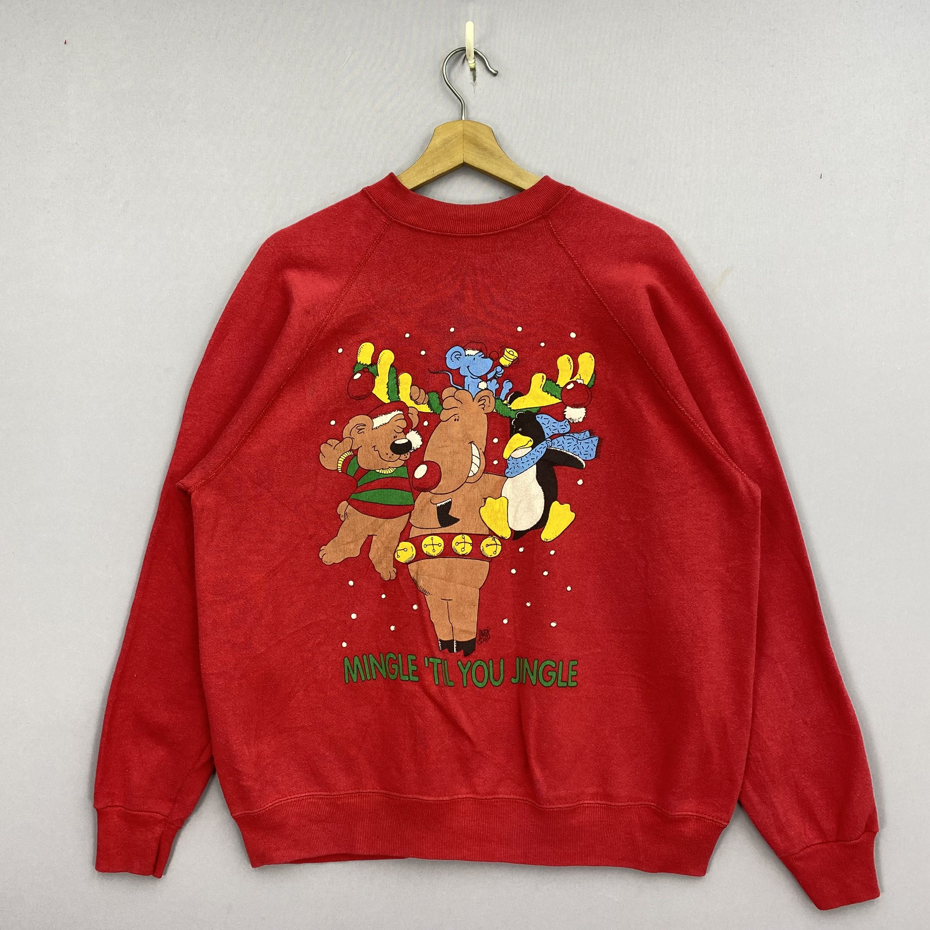 Vintage Vintage 90s Christmas Eve Sweater Sweatshirt Jumper Size US L / EU 52-54 / 3 - 1 Thumbnail