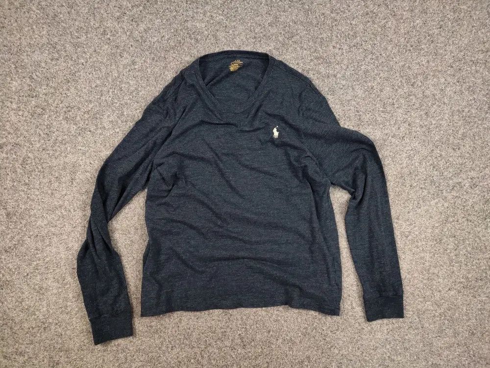 Polo Ralph Lauren Polo Ralph Lauren light long sleeve Dark Blue logo t shirt Size US M / EU 48-50 / 2 - 5 Thumbnail