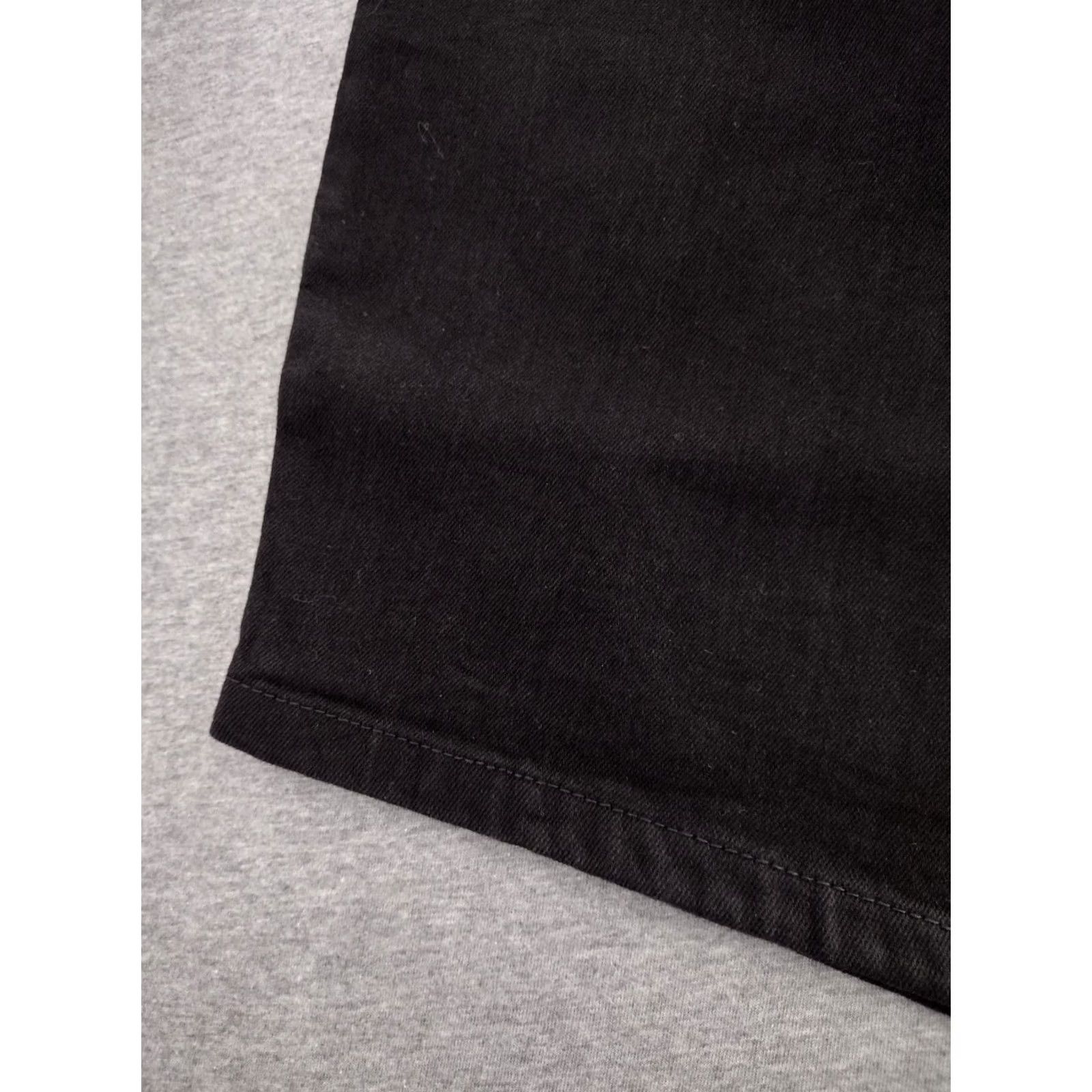 Vintage Sonoma Black Cotton Blend Bermuda Shorts Women's Size 24 Mid Rise Stretch Denim Casual Bermuda Pull Zip Front Pockets Size 30" / US 8 / IT 44 - 7 Thumbnail